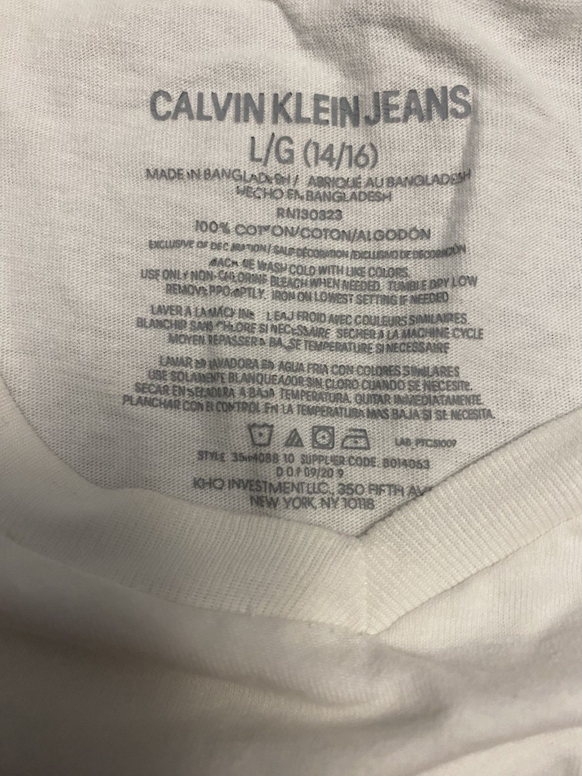 Calvin Klein Calvin Klein white T-shirt Size US L / EU 52-54 / 3 - 2 Thumbnail