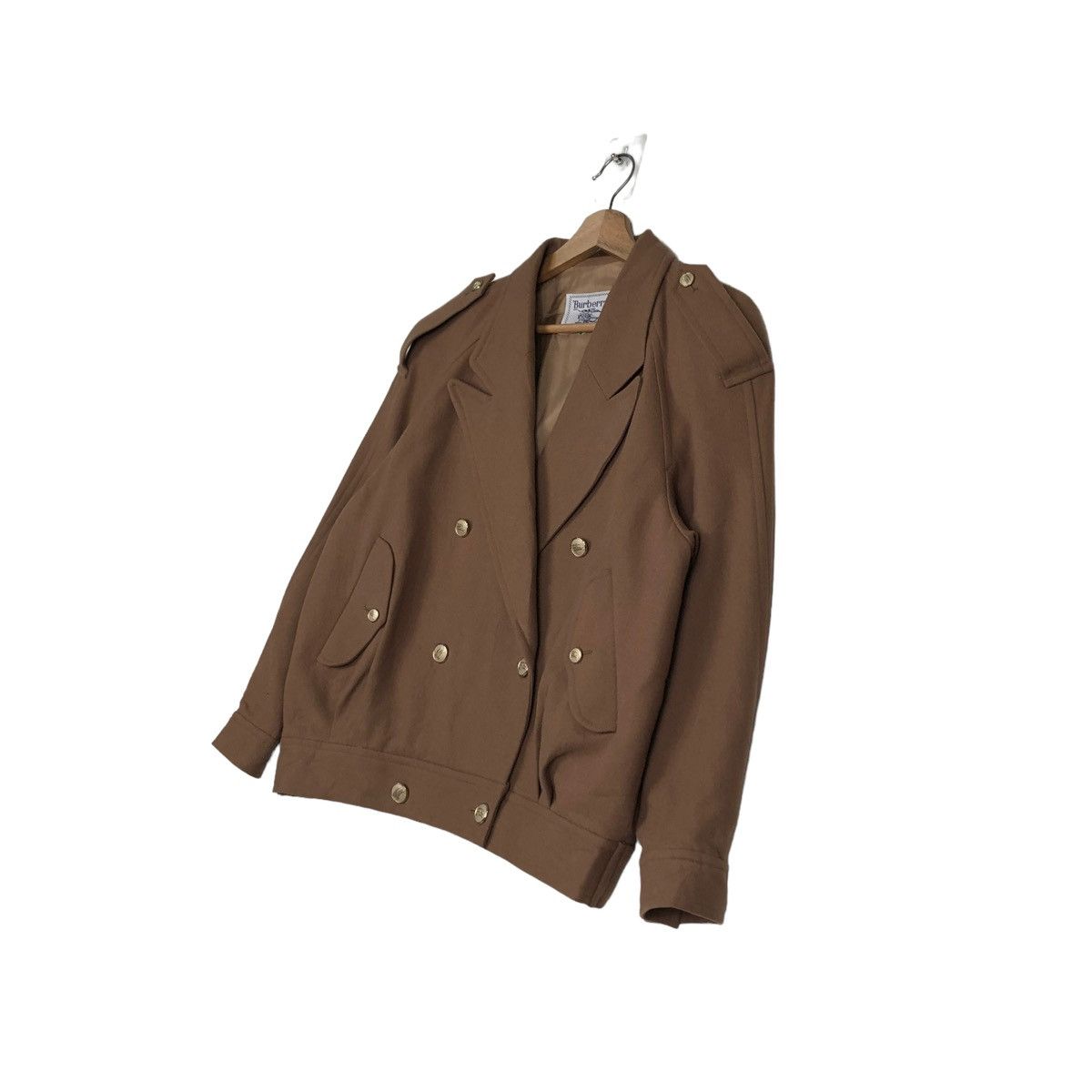 Burberry 🔥RICH BROWN - VINTAGE WOOL BOMBER JACKET BURBERRYS Size US M / EU 48-50 / 2 - 2 Thumbnail