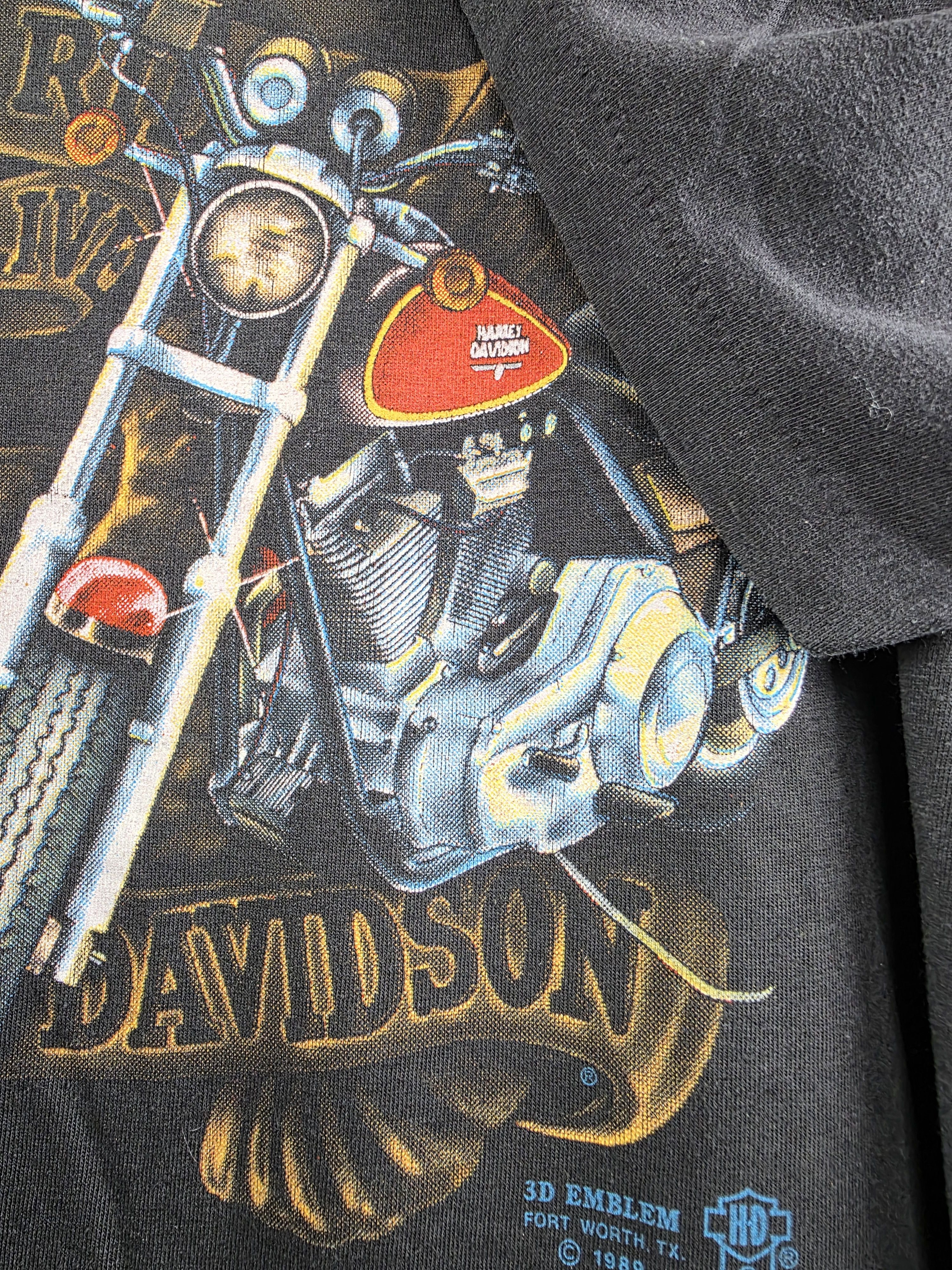 Harley Davidson × Vintage 1989 Live to ride Harley Davidson 3D Emblem XL 21.5" 29" Size US XL / EU 56 / 4 - 4 Thumbnail