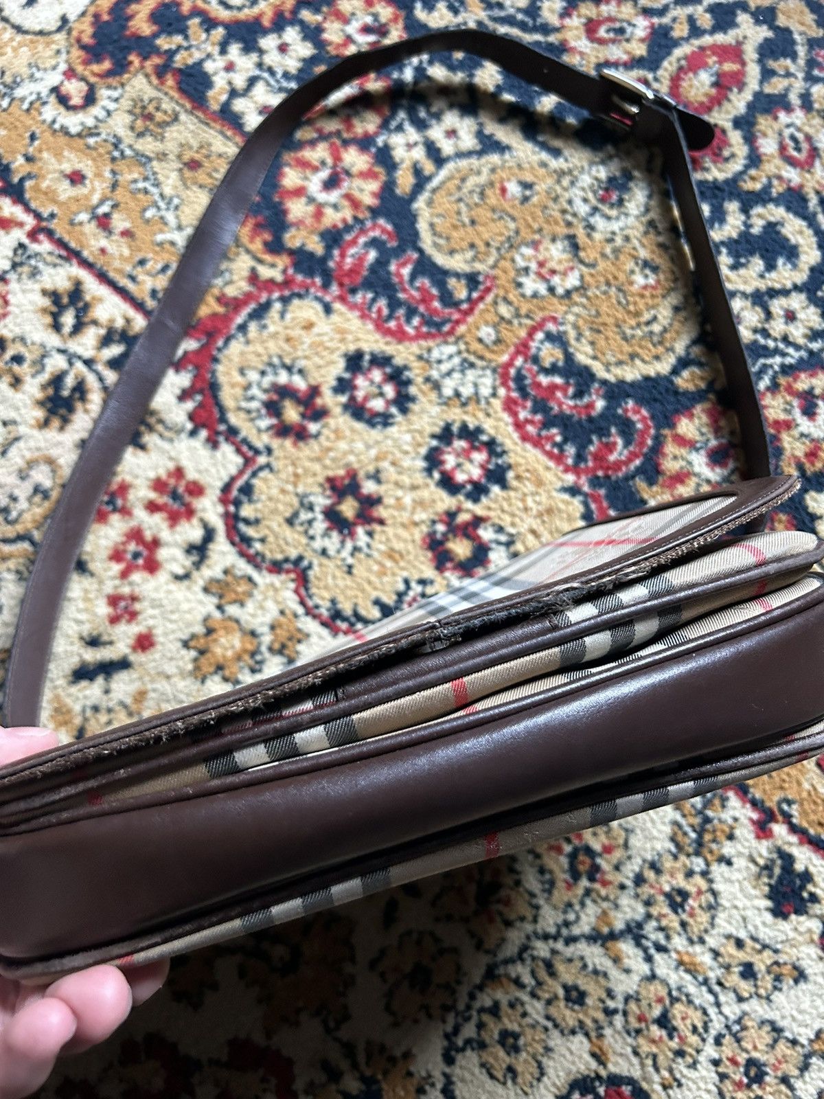Burberry × Vintage Vintage burberry nova check shoulder bag Size ONE SIZE - 5 Thumbnail