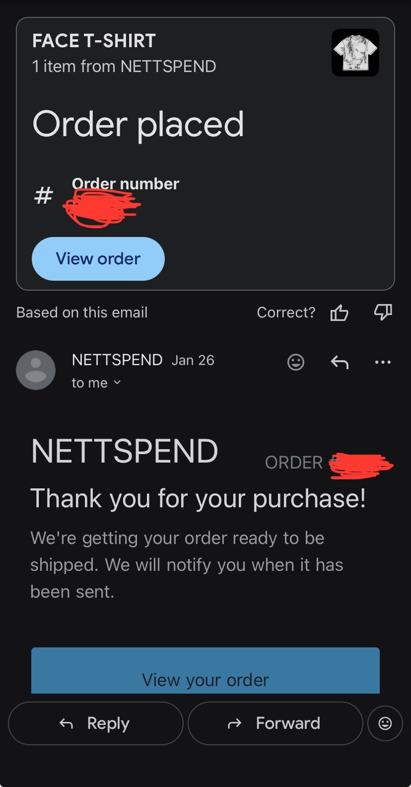 Other Nettspend Face T-Shirt Size US L / EU 52-54 / 3 - 3 Thumbnail