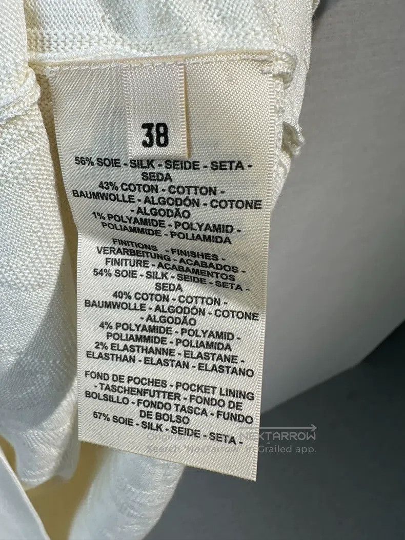 Hermes Hermes White Pig Nose Subtle Logo Long Cardigan Size XS / US 0-2 / IT 36-38 - 4 Thumbnail