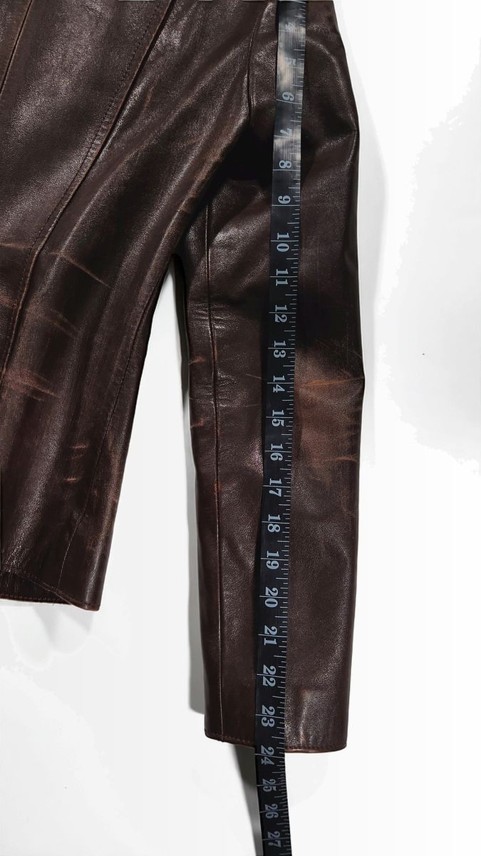 Other Rose D. Women's Leather Blazer Jacket Size 40 Moto Tailored Size S / US 4 / IT 40 - 8 Thumbnail