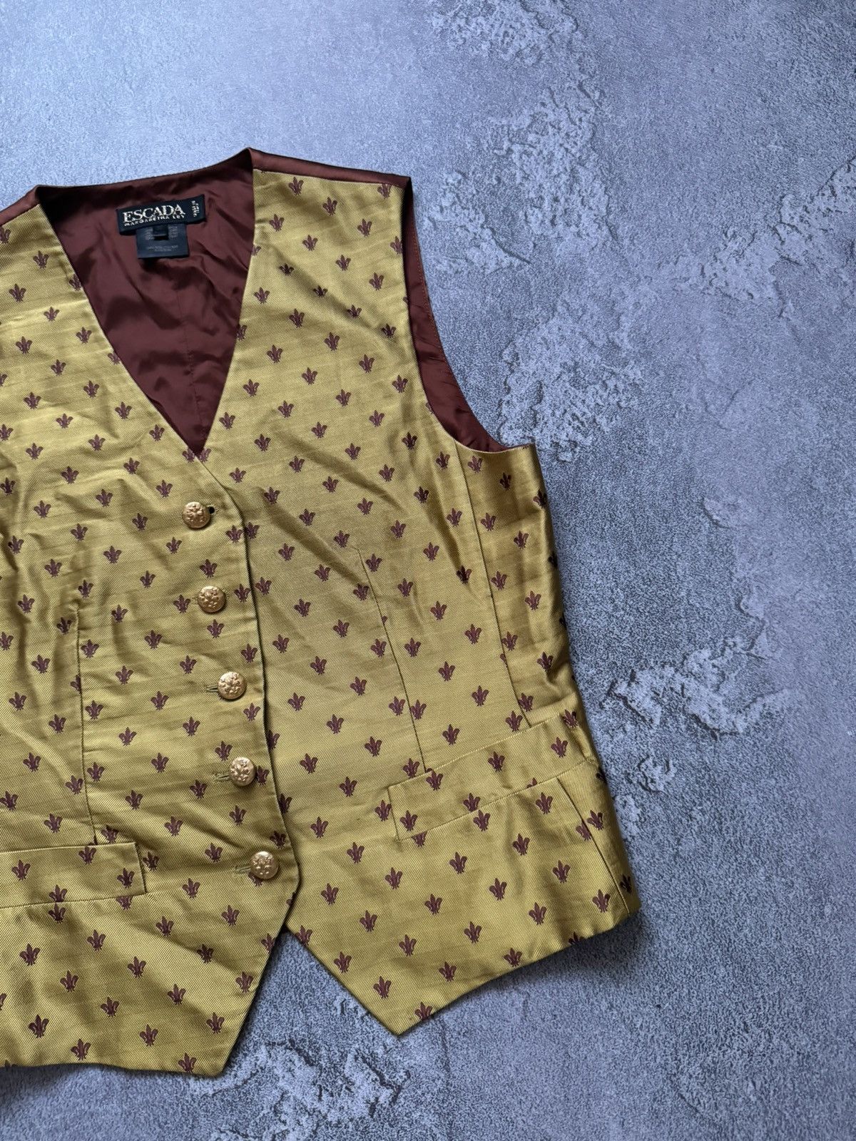 Escada × Escada Sport × Vintage Escada by Margaretha Ley Italy 36 button up vest all printed Size XS / US 0-2 / IT 36-38 - 3 Thumbnail