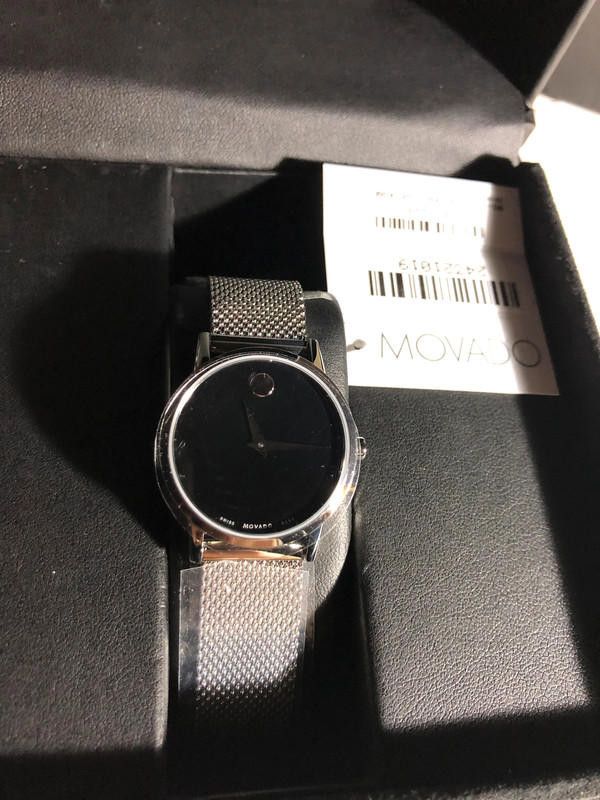 Movado Movado ladies black dial stainless steel watch Size ONE SIZE - 3 Thumbnail