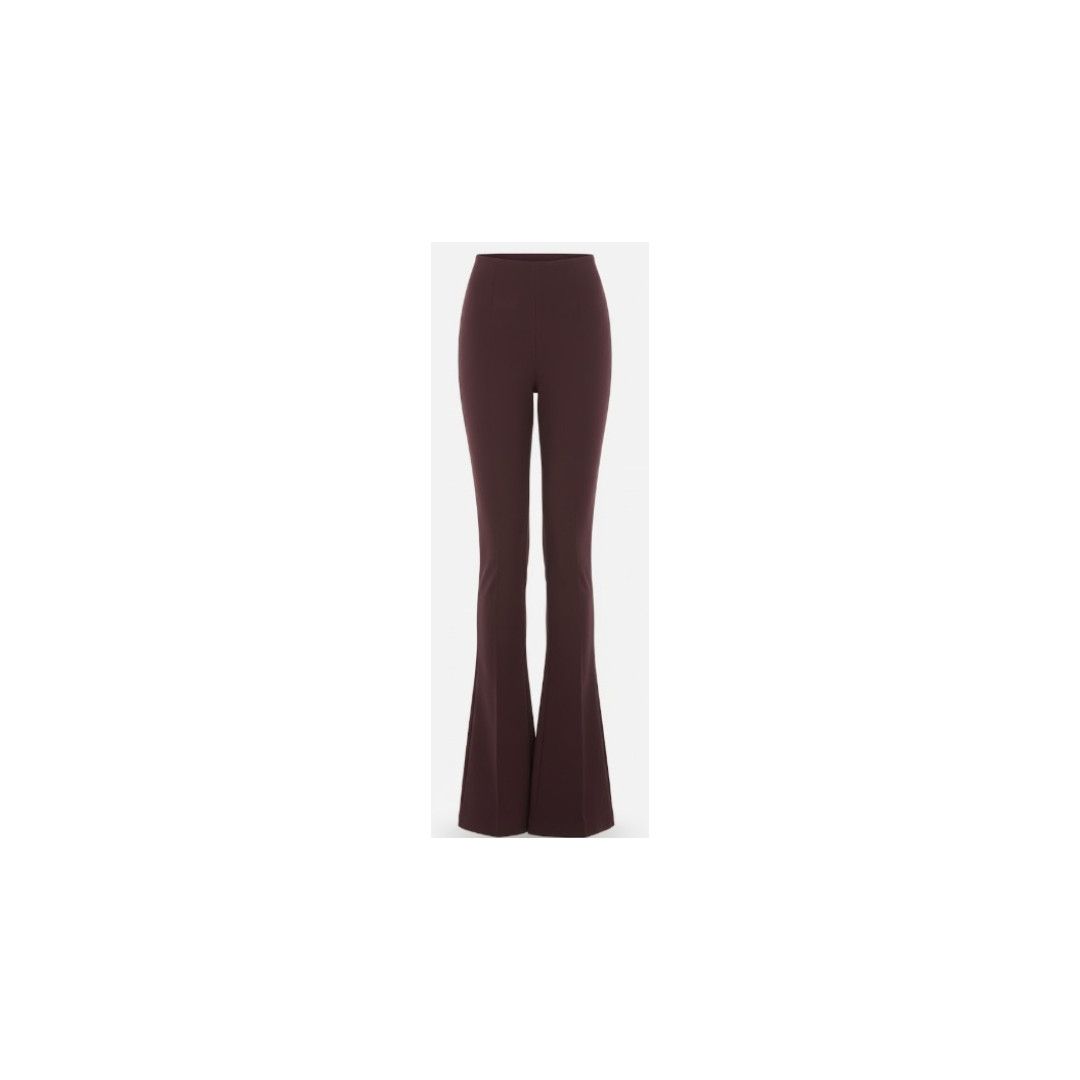 Saint Laurent Paris oc11z1125 Legging Flare Laine Tramato Prune in Burgunday Size 28" / US 6 / IT 42 - 1 Preview