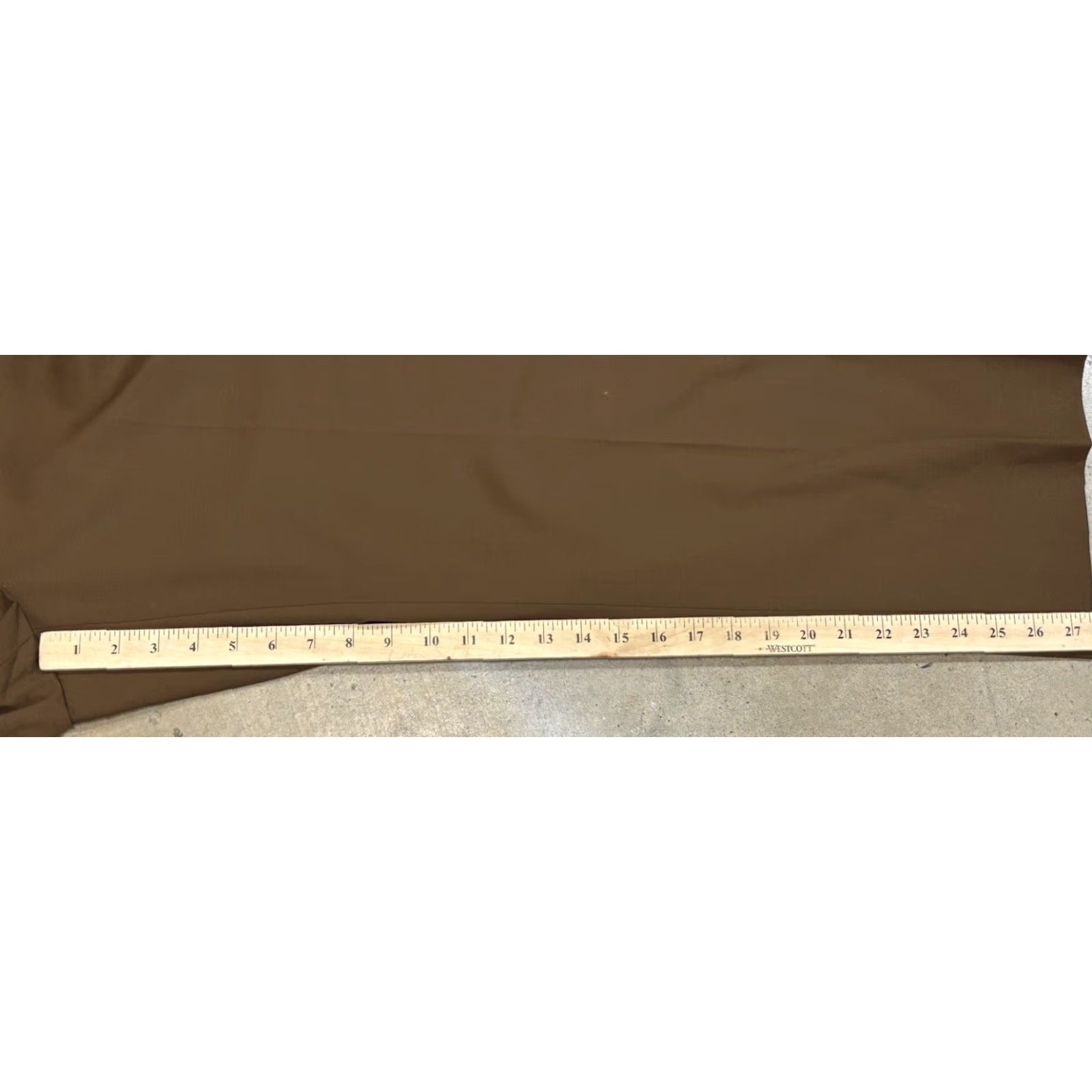 Vintage Lafayette 148 New York Dress Pants Women’s 10 Brown Wool Solid Straight Leg 32”x27.5” Regular Zip Hook & Eye Front Flat Front Size 32" / US 10 / IT 46 - 8 Thumbnail