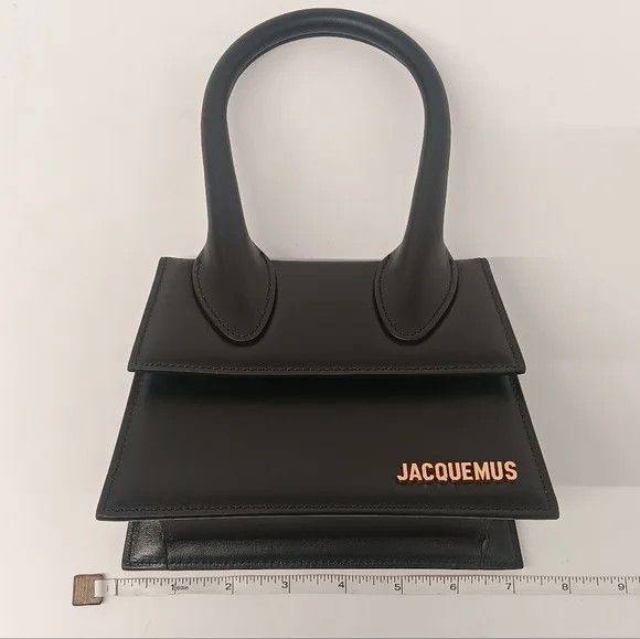 Jacquemus Jacquemus Le Chiquito Moyen Top-Handle Leather Bag - Black Size ONE SIZE - 15 Thumbnail