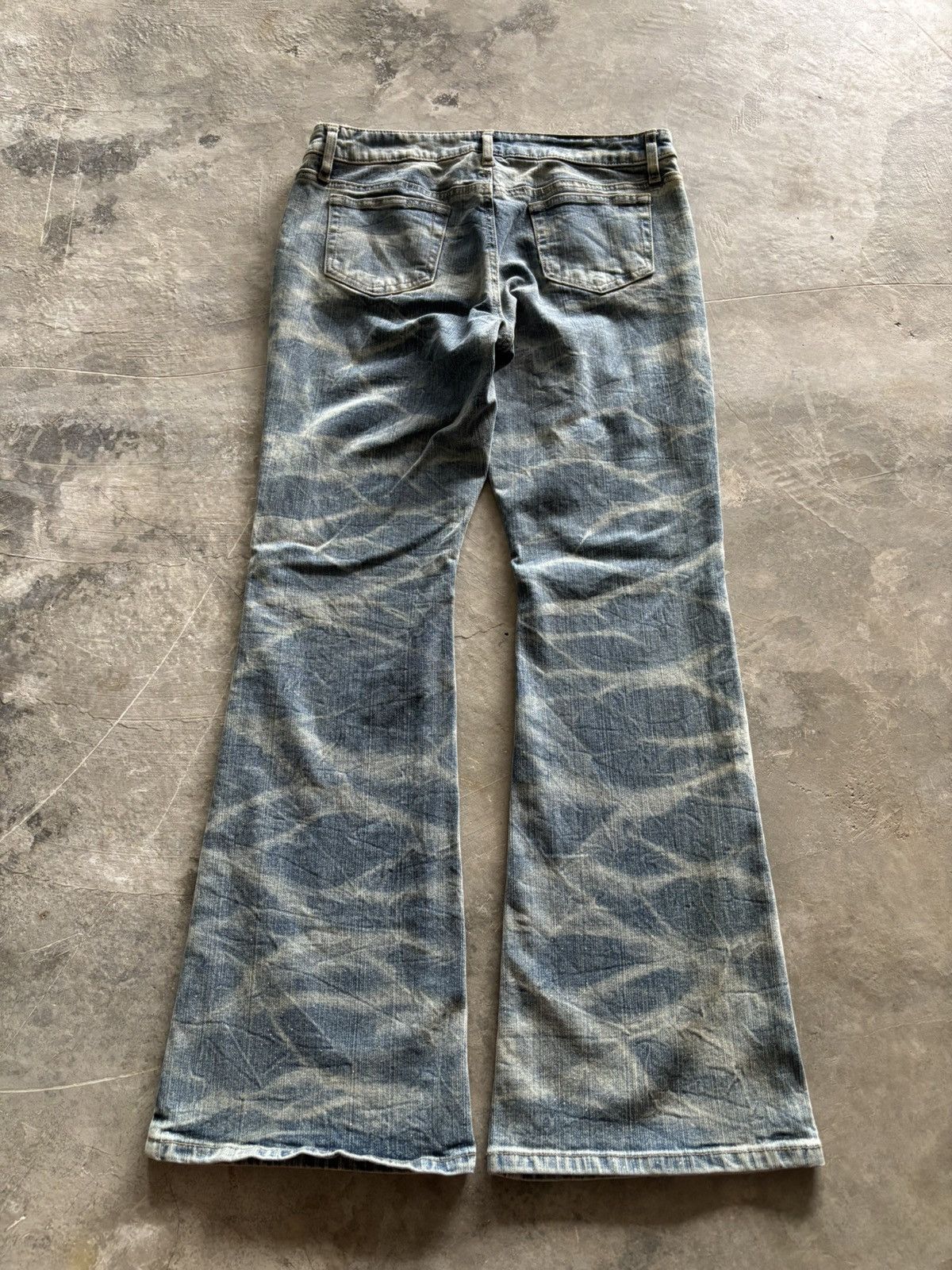 If Six Was Nine Flared glitter whiskered honeycomb fade style japanese denim Size US 30 / EU 46 - 12 Thumbnail