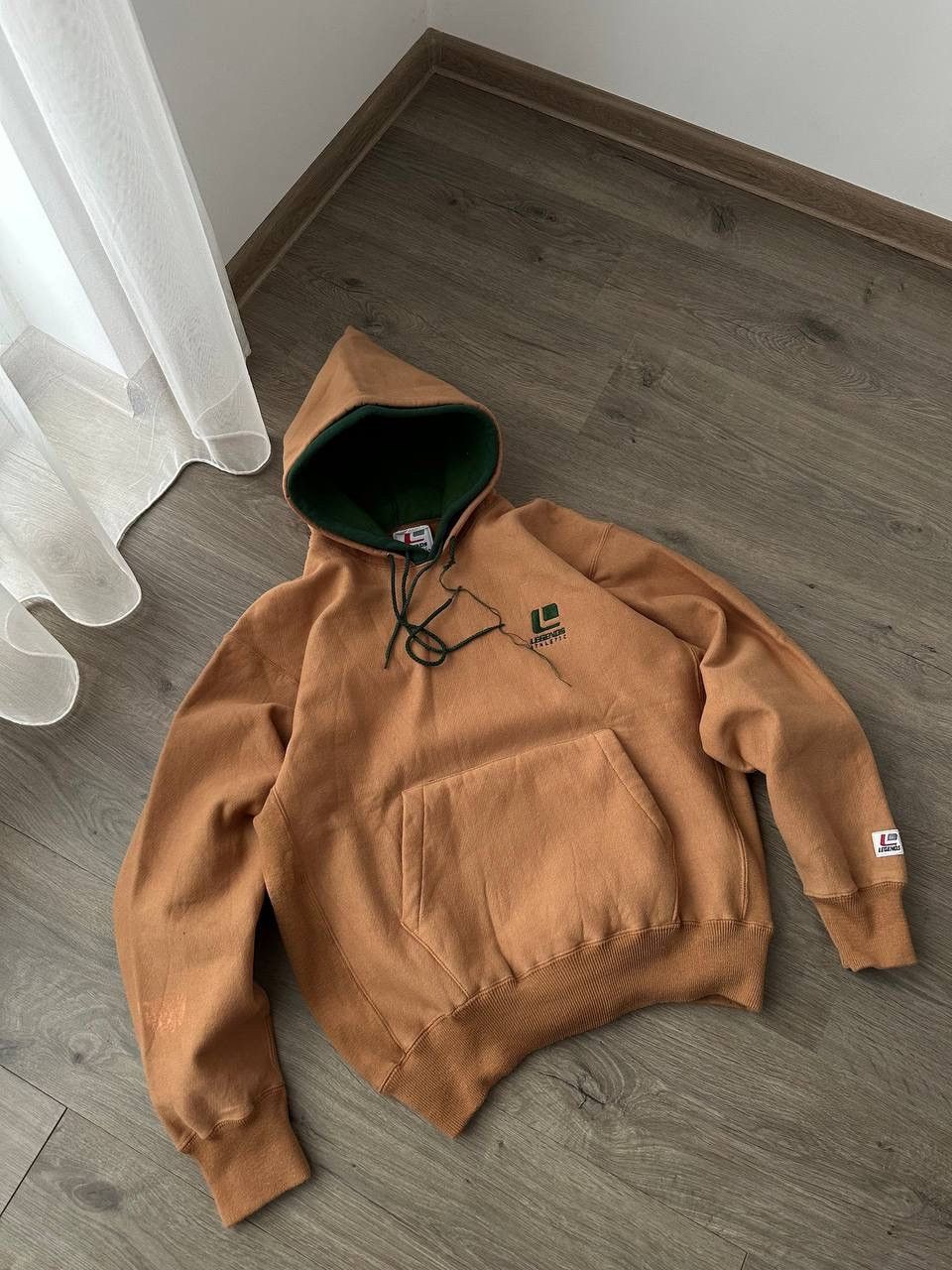 Japanese Brand × Vintage Vintage Legends Athletic Brown Japanese Skated Hoodie Size US M / EU 48-50 / 2 - 10 Thumbnail