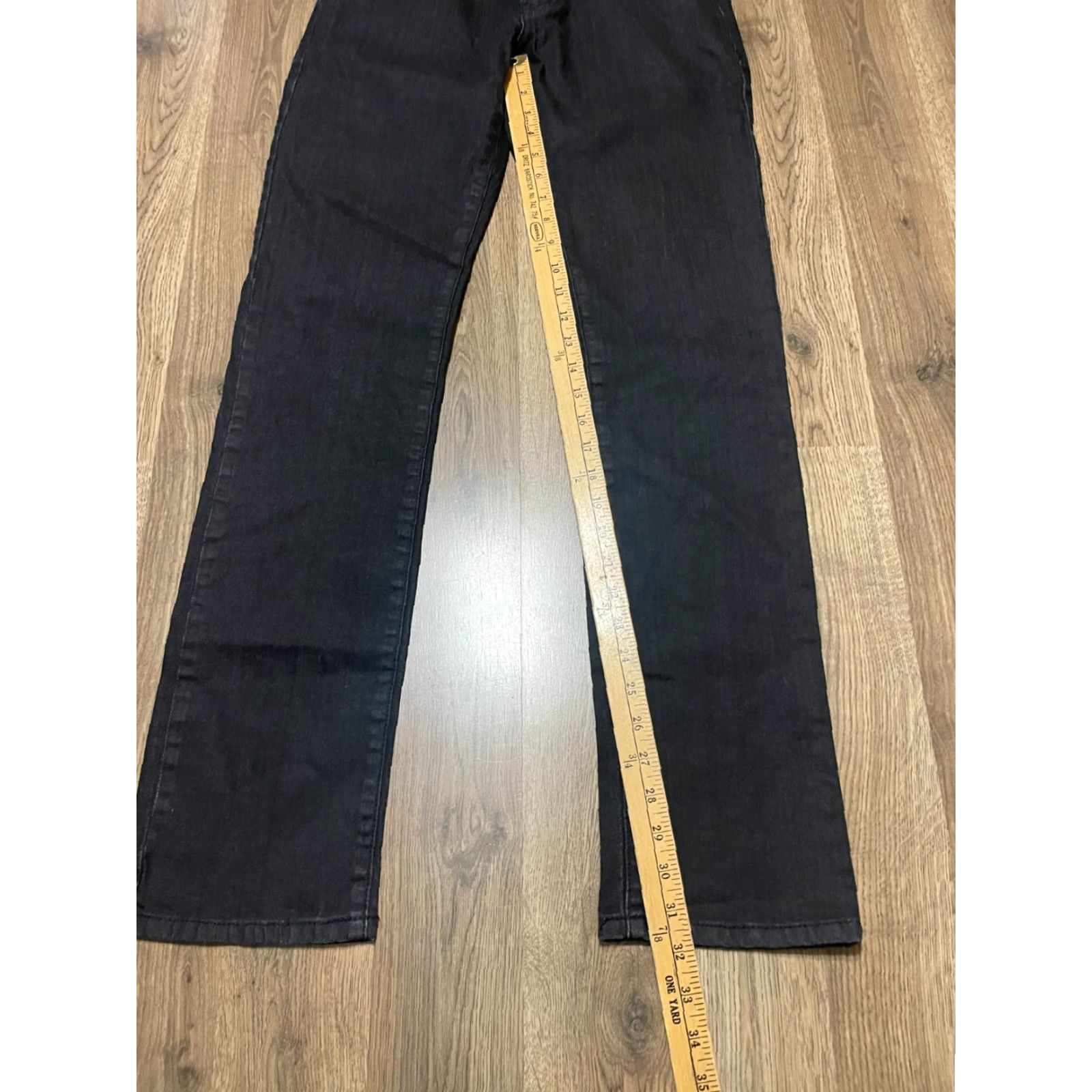 Aeropostale AeroPostale Jeans Men 30/34 Black Denim Bowery Slim Straight Jeans Slim Regular Inseam 34 Mens Size US 30 / EU 46 - 6 Thumbnail