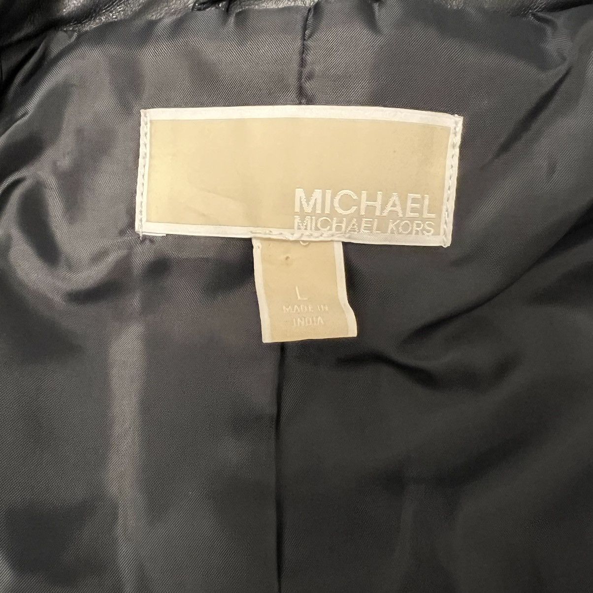 Michael Kors Michael Kors Leather Women’s Full Zipper Jacket Size L / US 10 / IT 46 - 8 Thumbnail