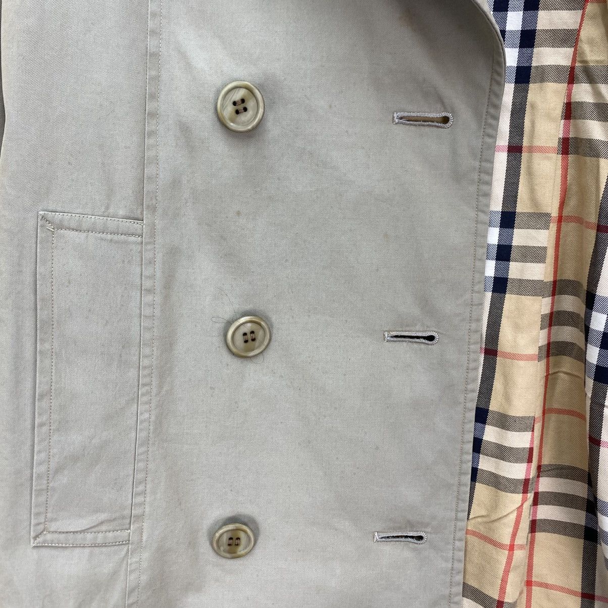 Burberry 🌺Vintage 90s Burberrys Double Breasted Belted Trench Coat Size S / US 4 / IT 40 - 5 Thumbnail