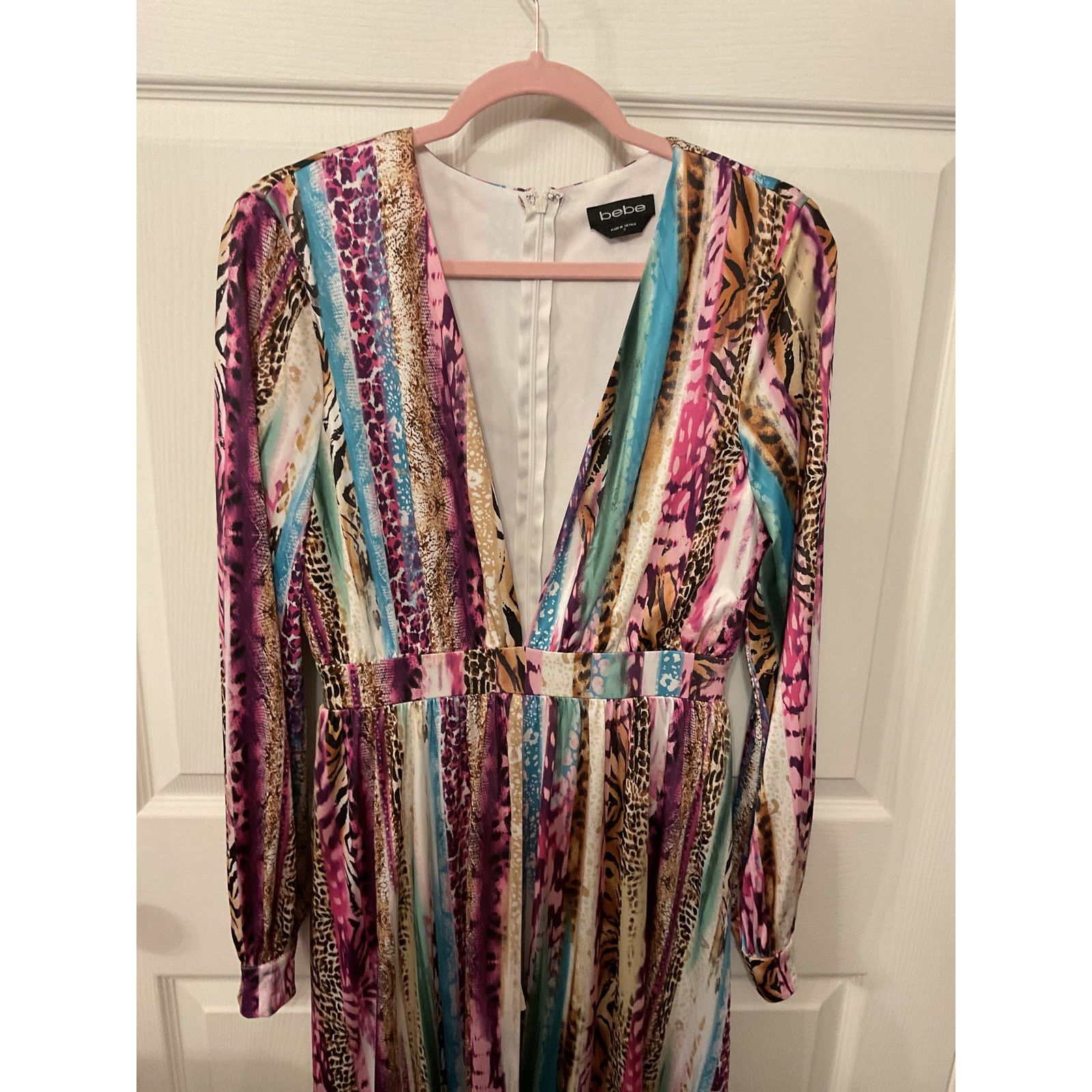 Bebe Bebe Deep Plunging Maxi with Concealed Shorts, S Size S / US 4 / IT 40 - 6 Thumbnail