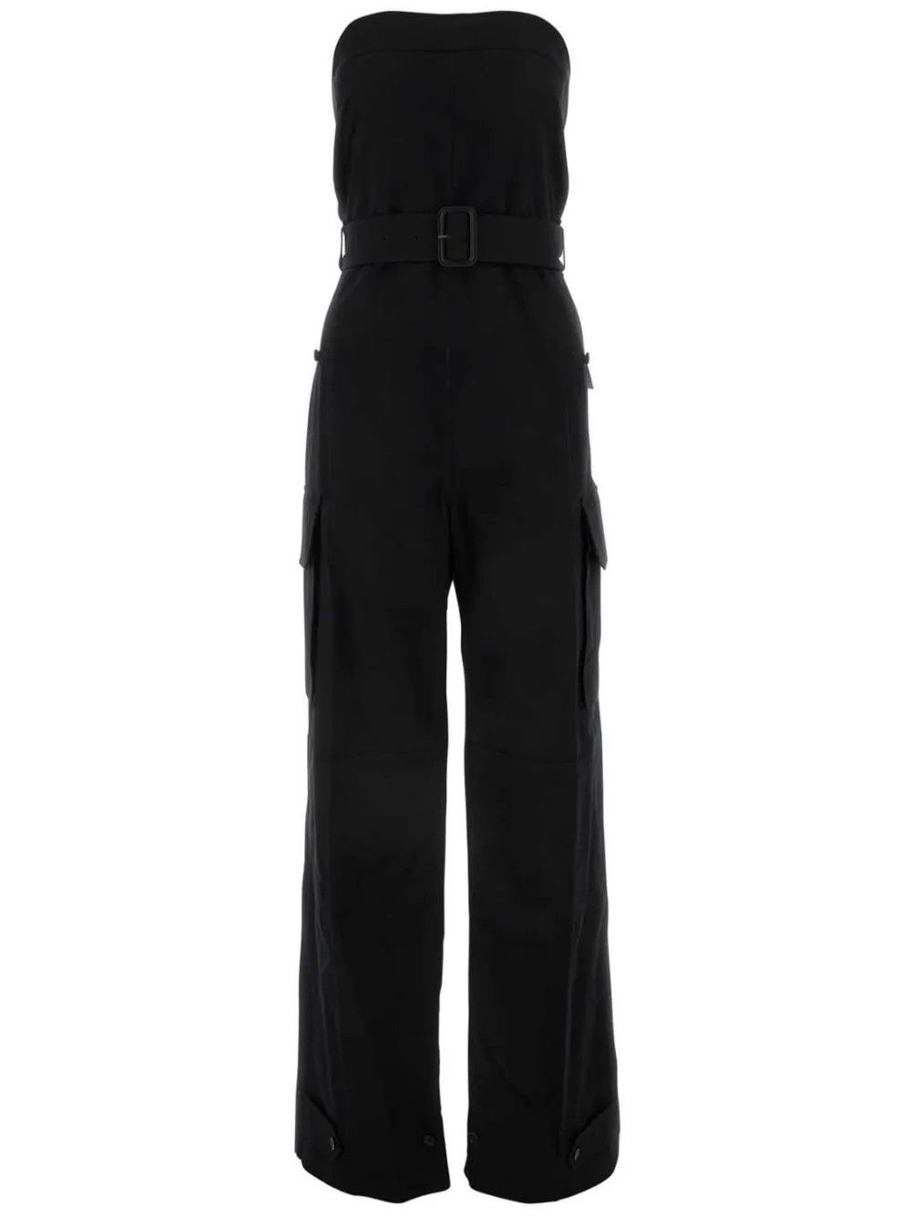 Saint Laurent Paris o1y0126 Denimn Overall in Black Size 28" / US 6 / IT 42 - 1 Thumbnail