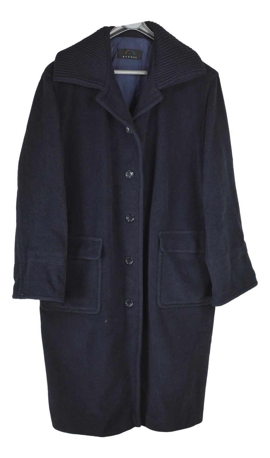 Bogner × Vintage Vintage 80s Bogner Dark Blue Women's Coat oversized L XL XXL Size XL / US 12-14 / IT 48-50 - 1 Thumbnail