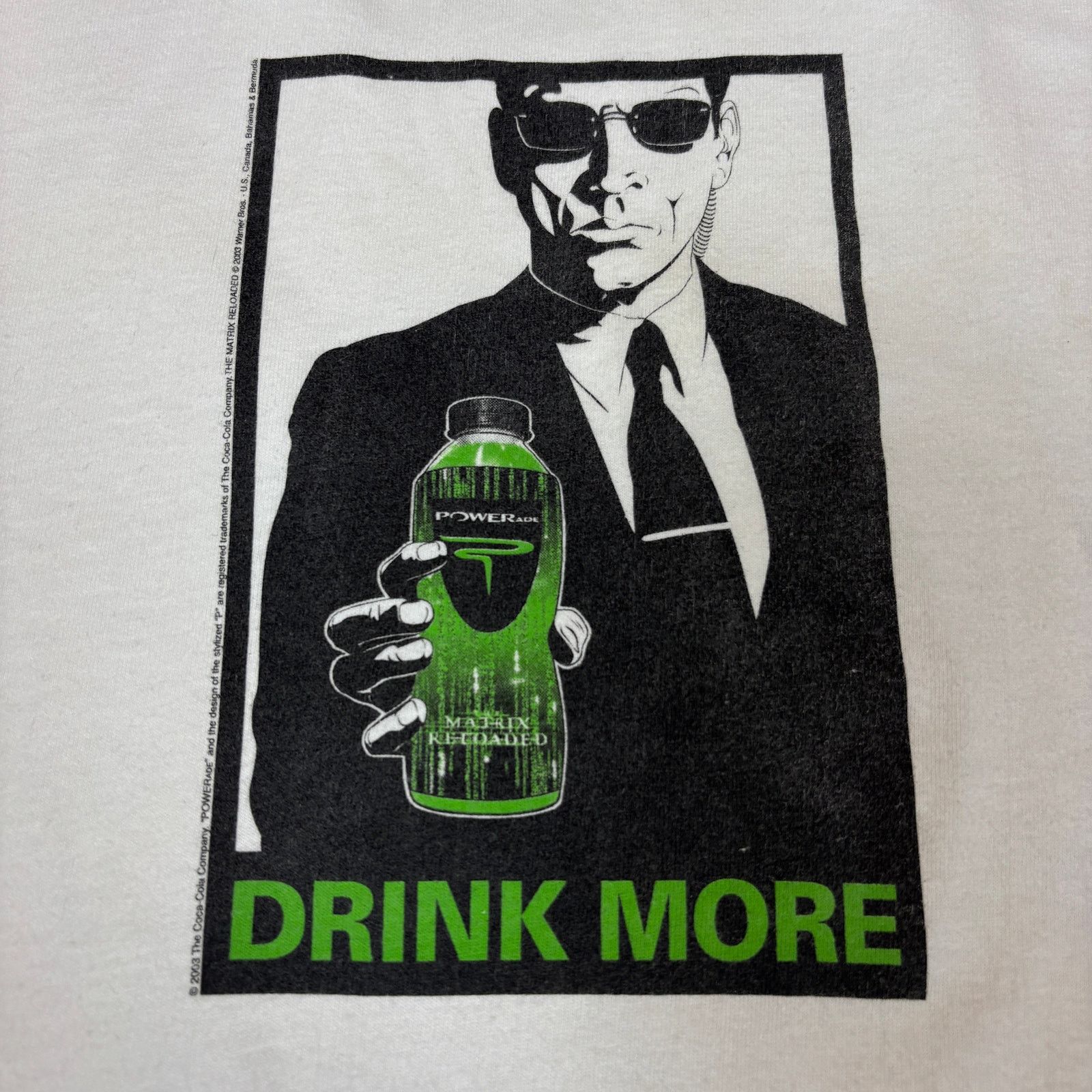 Hanes Vintage The Matrix Powerade Promo Drink More Shirt Men's XL Size US XL / EU 56 / 4 - 1 Thumbnail