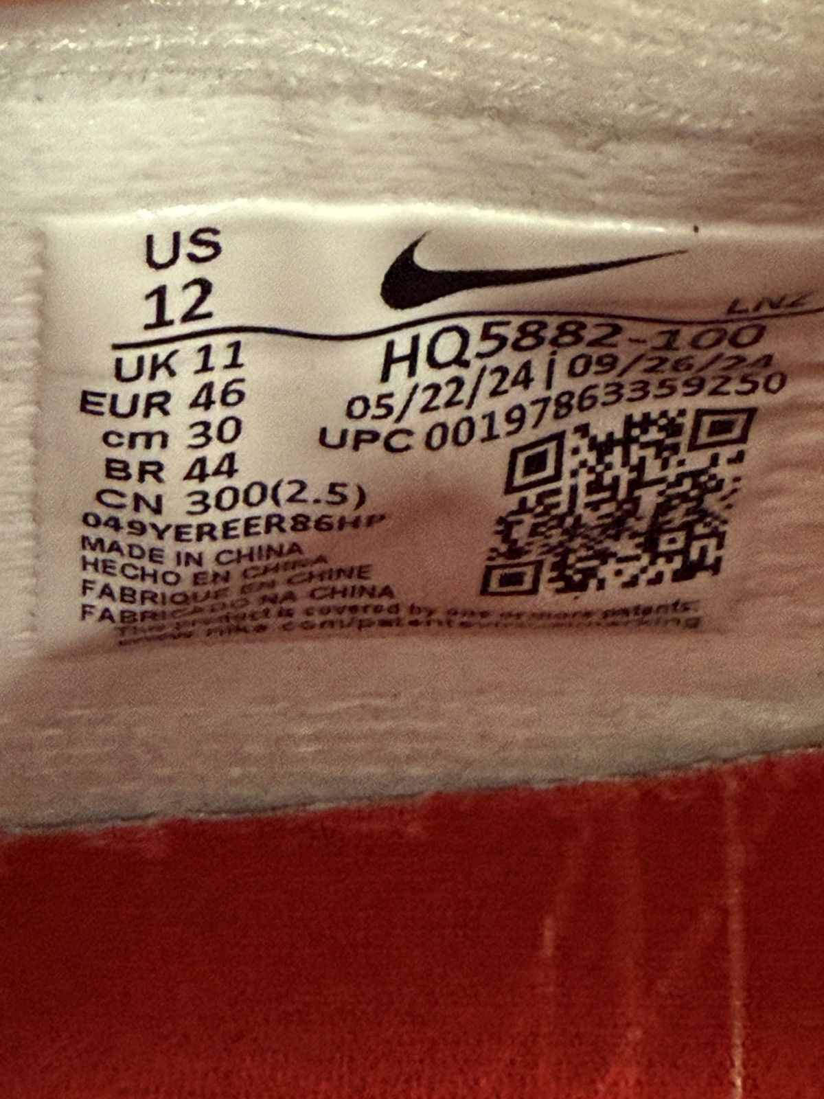 Nike Nike Air Max 1 Low Poly Red .Swoosh Brand New Size US 12 / EU 45 - 10 Thumbnail