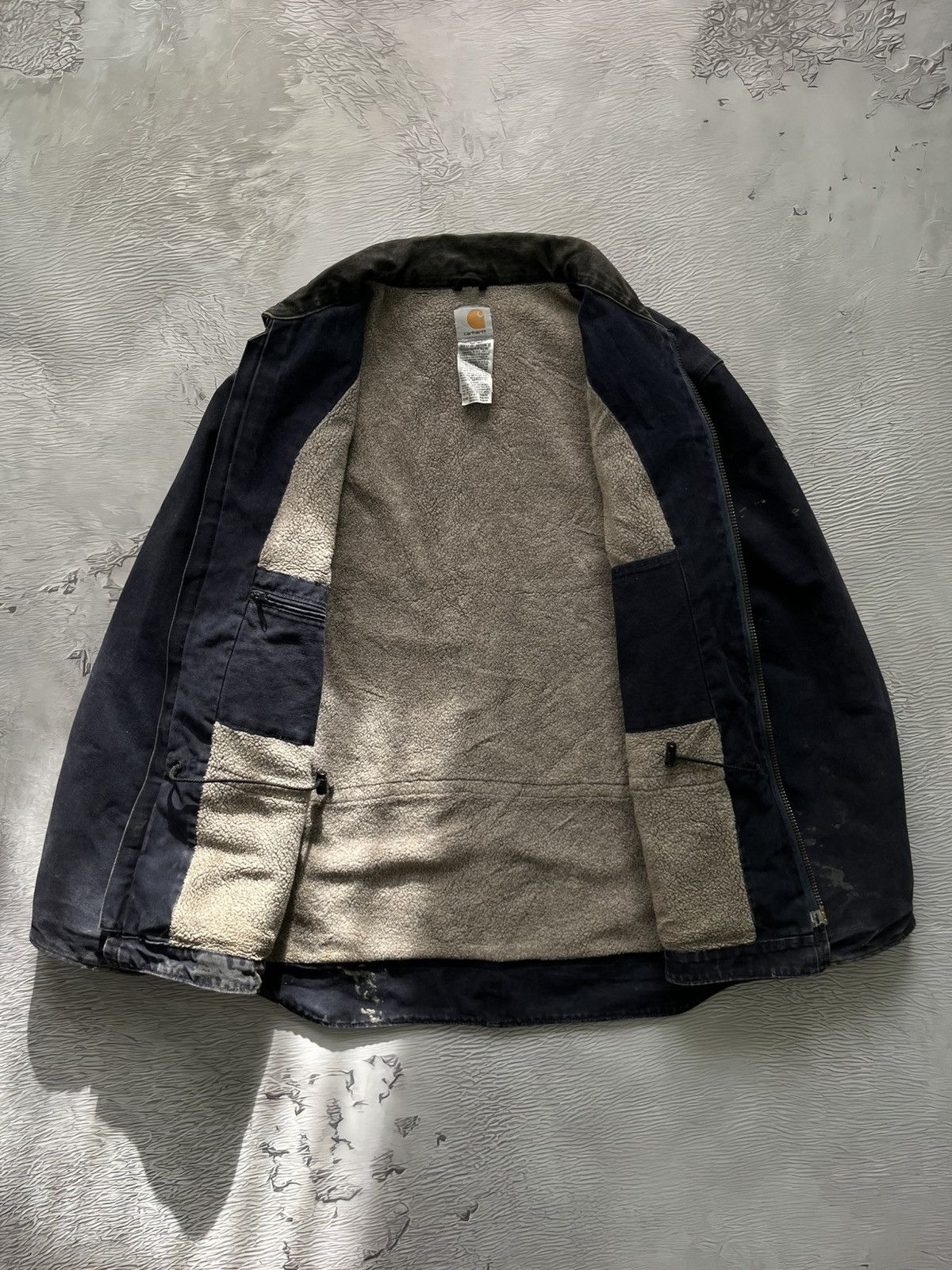 Carhartt 🇺🇸 90s Carhartt WIP Detroit Sherpa Jacket Vintage Streetwear Size US L / EU 52-54 / 3 - 15 Thumbnail