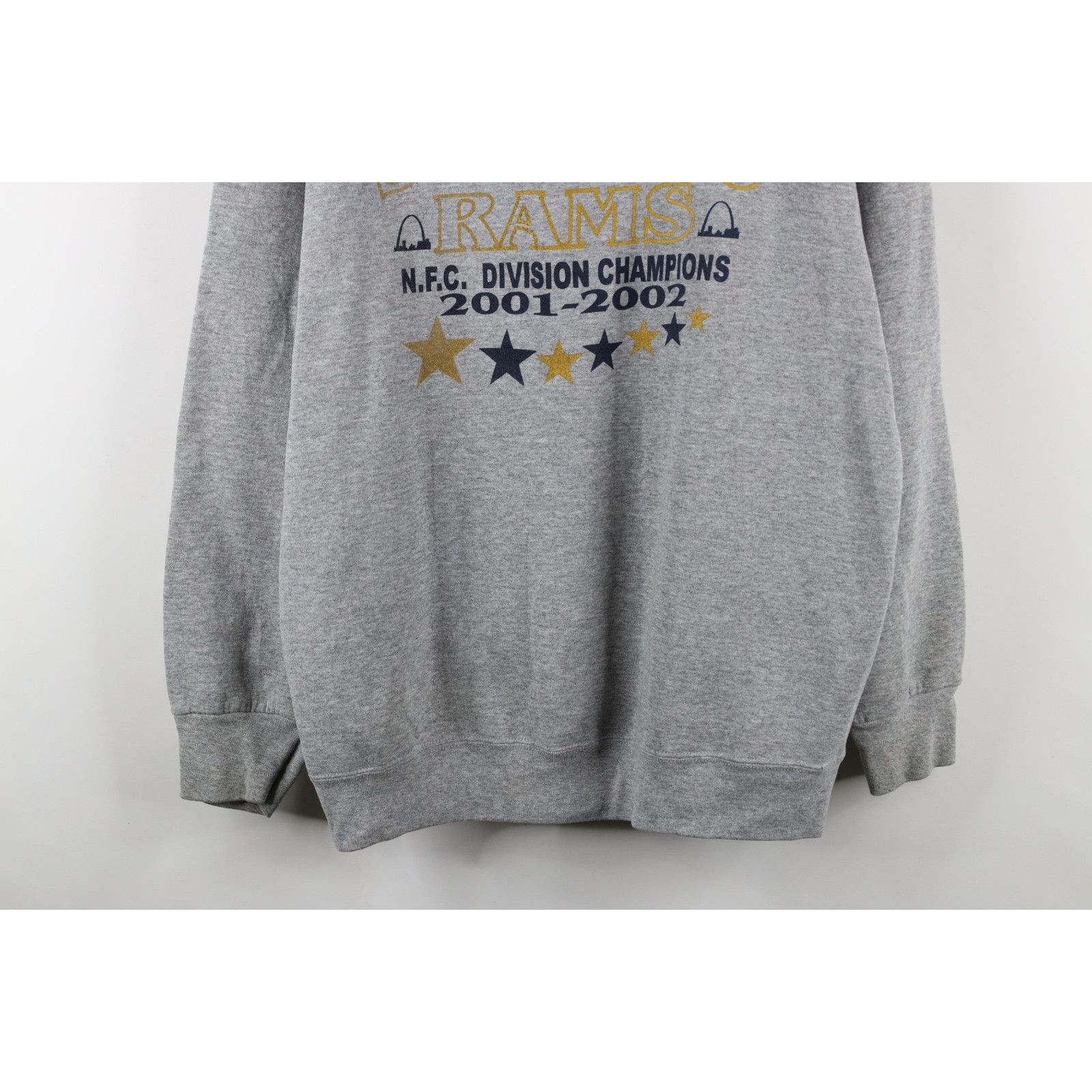 Fruit Of The Loom Vintage 2001 2002 NFC Champs St Louis Rams Sweatshirt Size US XL / EU 56 / 4 - 3 Thumbnail