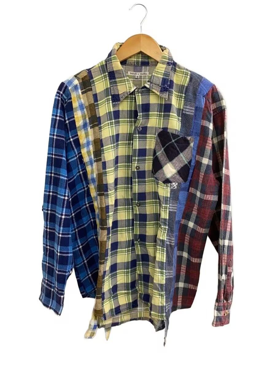 NEEDLES REBUILD 7 CUT FLANNEL SHIRT