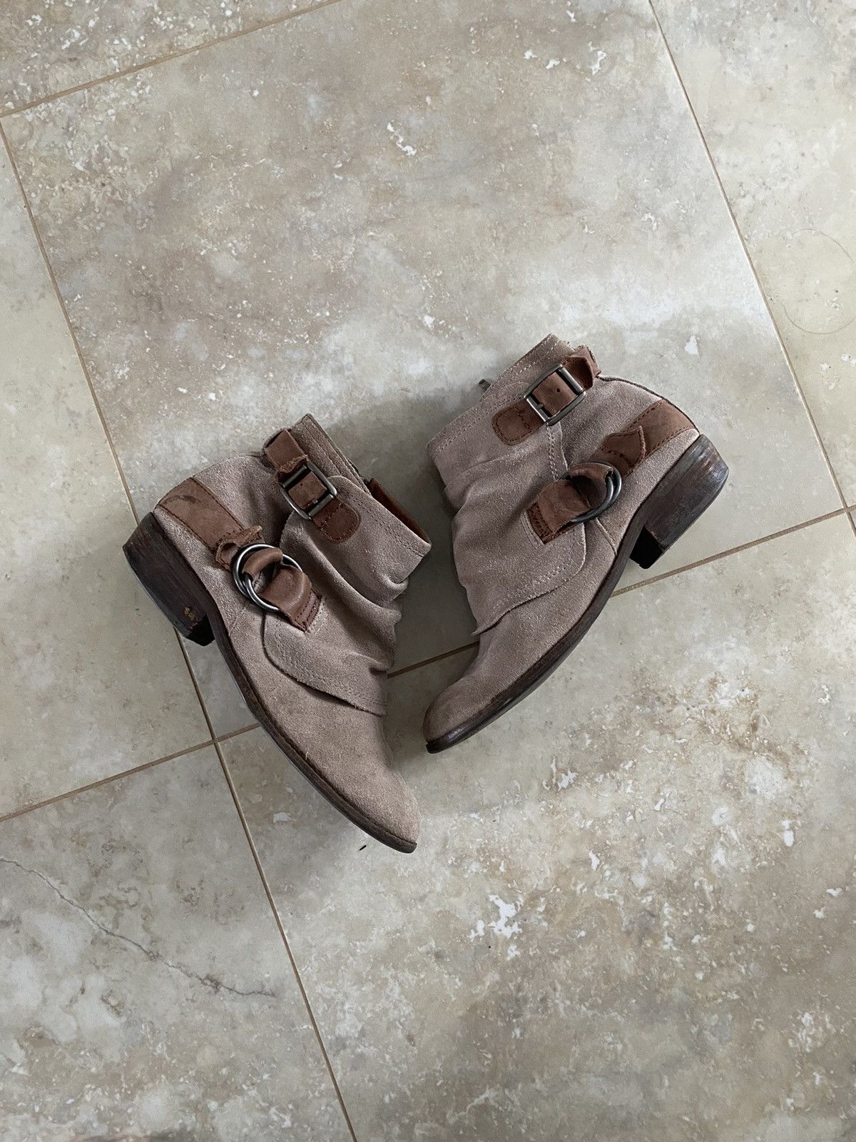 If Six Was Nine Vintage AS 98 Guidi Style High Japanece Biker Boots Japanese Size US 6 / EU 39 - 3 Thumbnail
