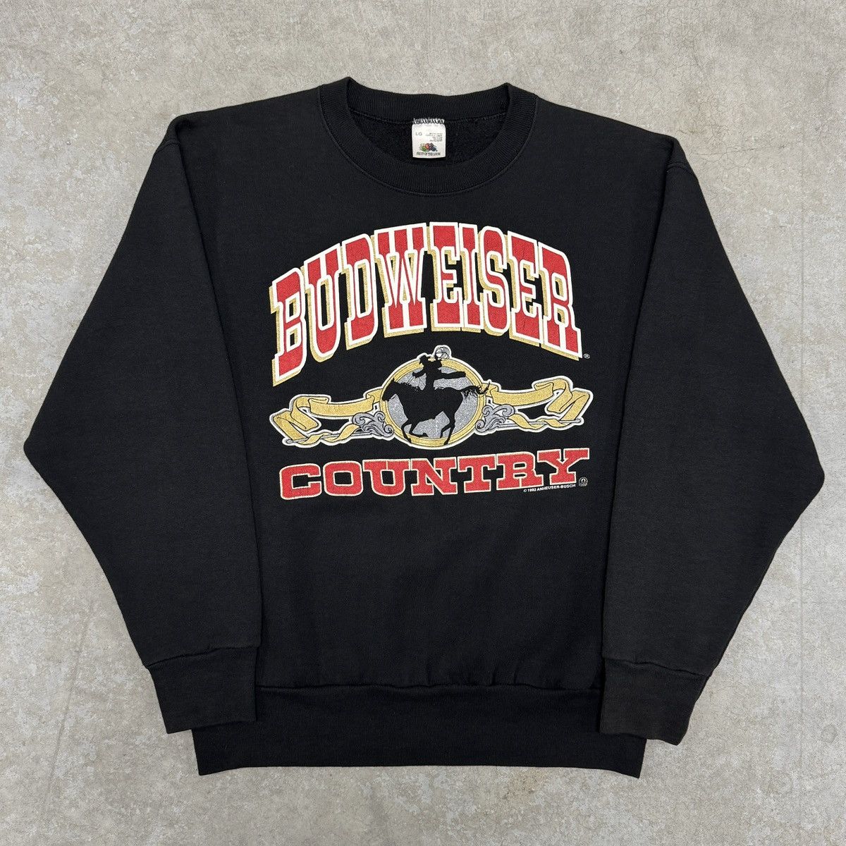 Budweiser Vintage Budweiser Crewneck Size US L / EU 52-54 / 3 - 1 Thumbnail