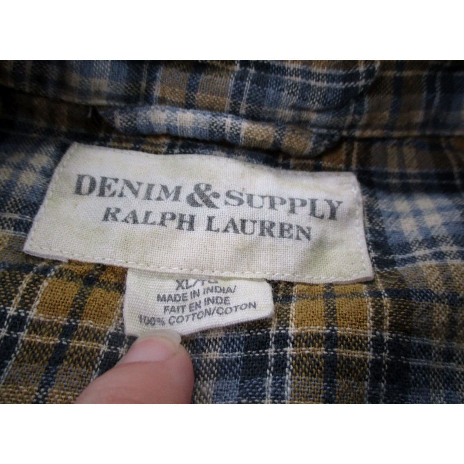 Ralph Lauren Denim & Supply Ralph Lauren Shirt Mens XL Plaid Lightweight Western Pearl Snap Shirt Size US XL / EU 56 / 4 - 6 Thumbnail