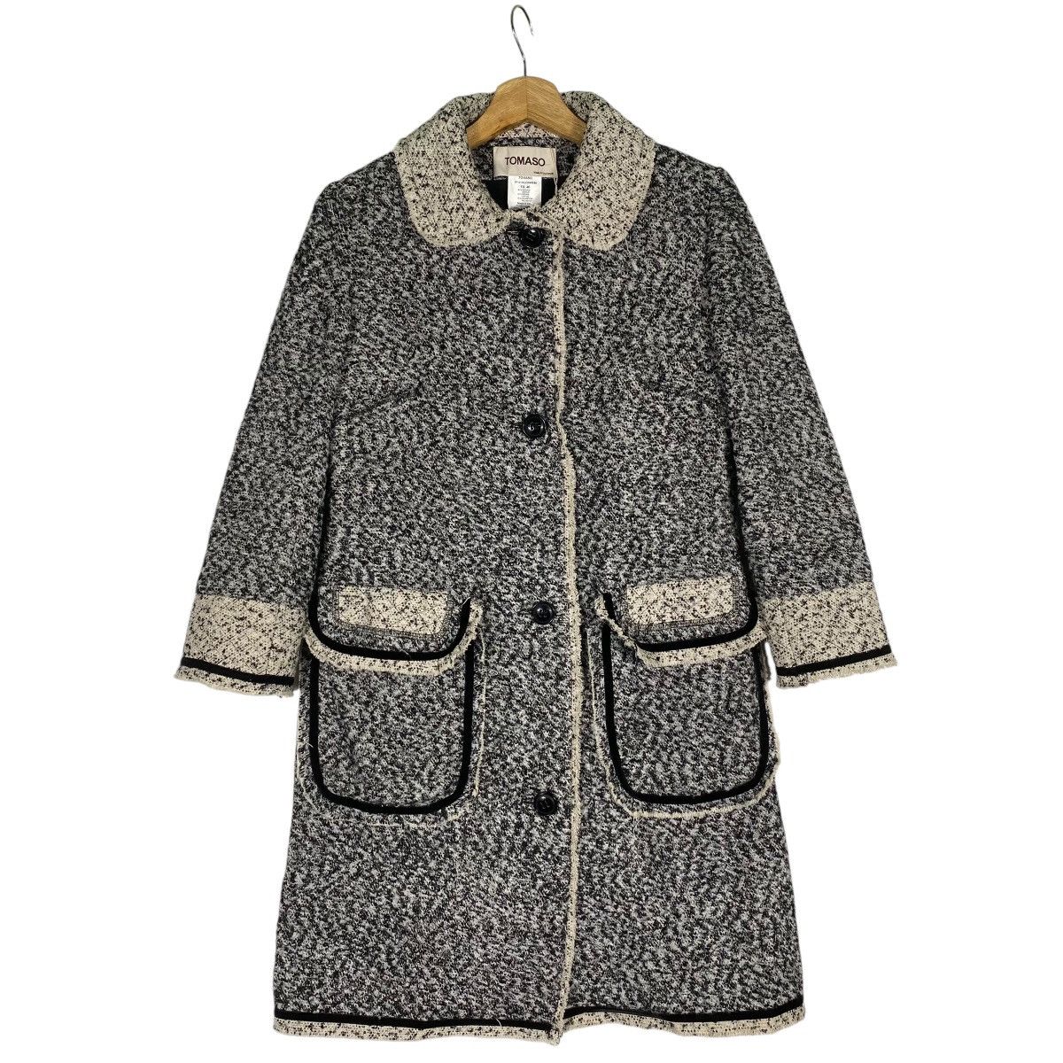 Vintage Vintage Tomaso Stefanelli Long Jacket Size 40 Grey Colour Size S / US 4 / IT 40 - 1 Thumbnail