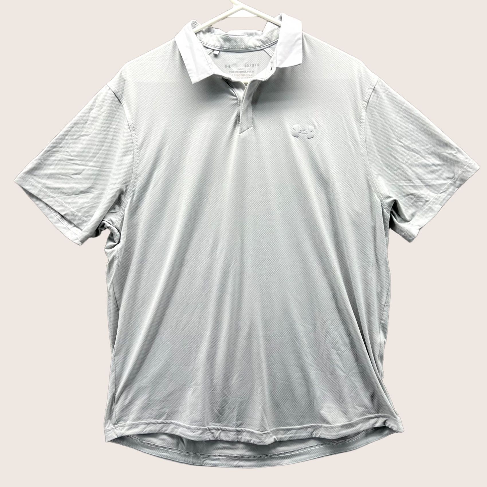 Under Armour Under Armour Polo Shirt Mens Large Gray The Iso Chill Golf Preppy Knit Shirt Size US L / EU 52-54 / 3 - 1 Thumbnail