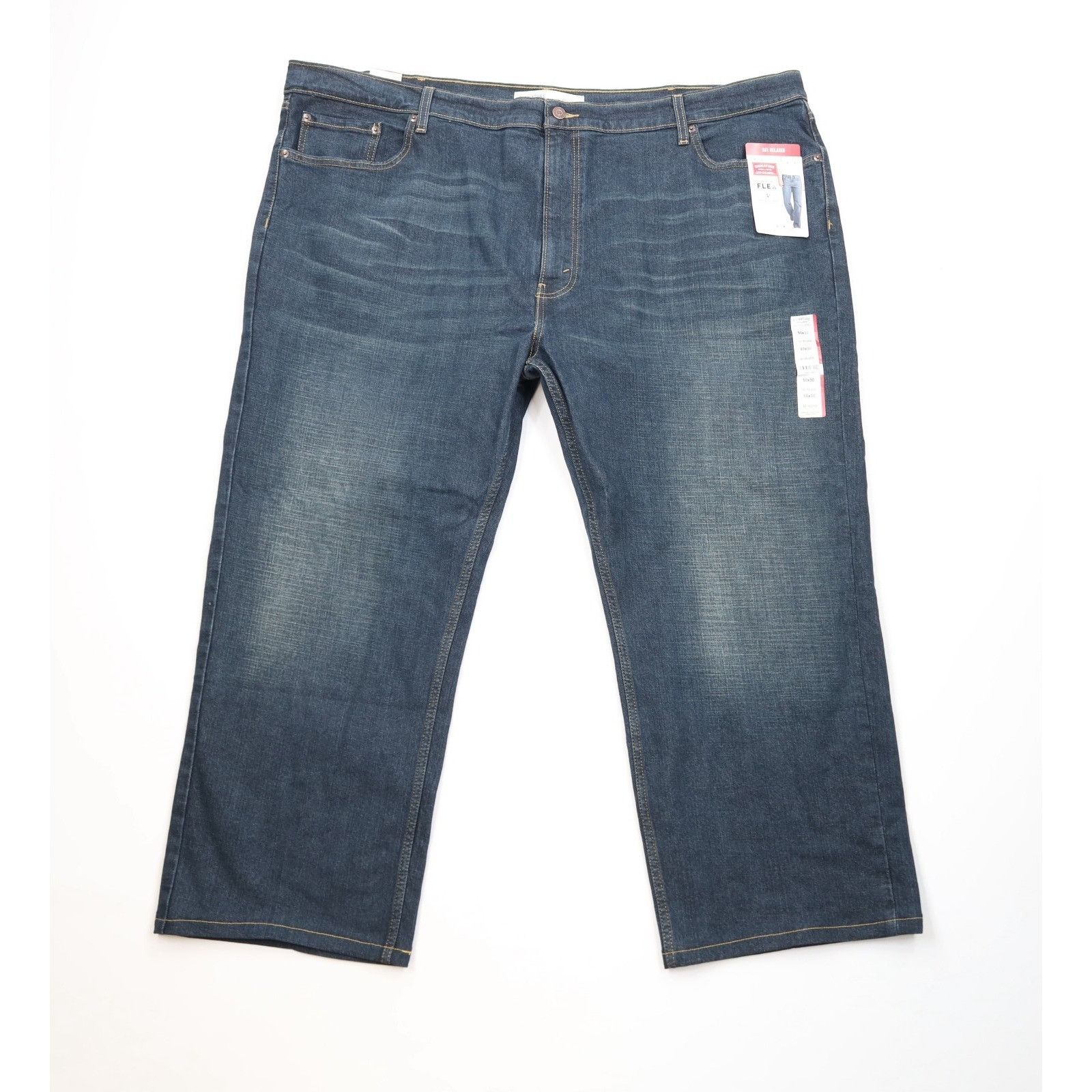 Levi's New Levis Mens Stretch Relaxed Fit Wide Leg Jeans 50x30 Size US 44 / EU 60 - 1 Thumbnail