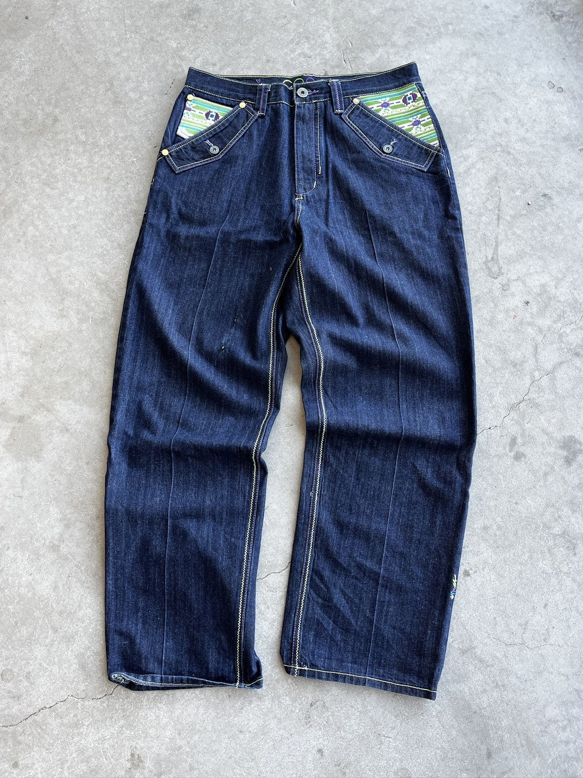 Coogi Vintage 1990s Coogi Embroidered Pocket Jeans (unisex) Size US 36 / EU 52 - 13 Thumbnail