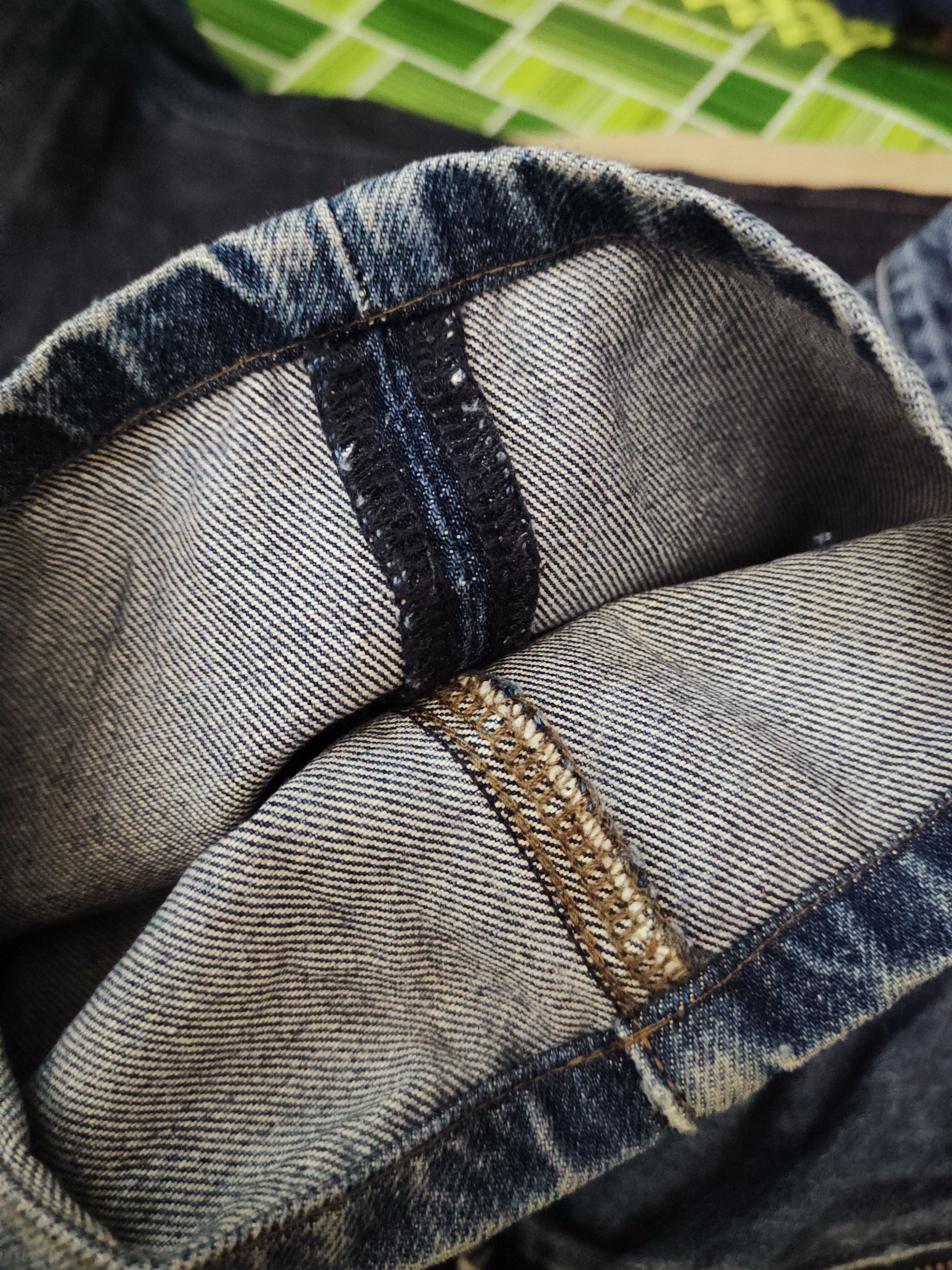 Japanese Brand Uniqlo Dark Blue Faded Distressed Ripped Jeans #S2725 Size US 36 / EU 52 - 13 Thumbnail