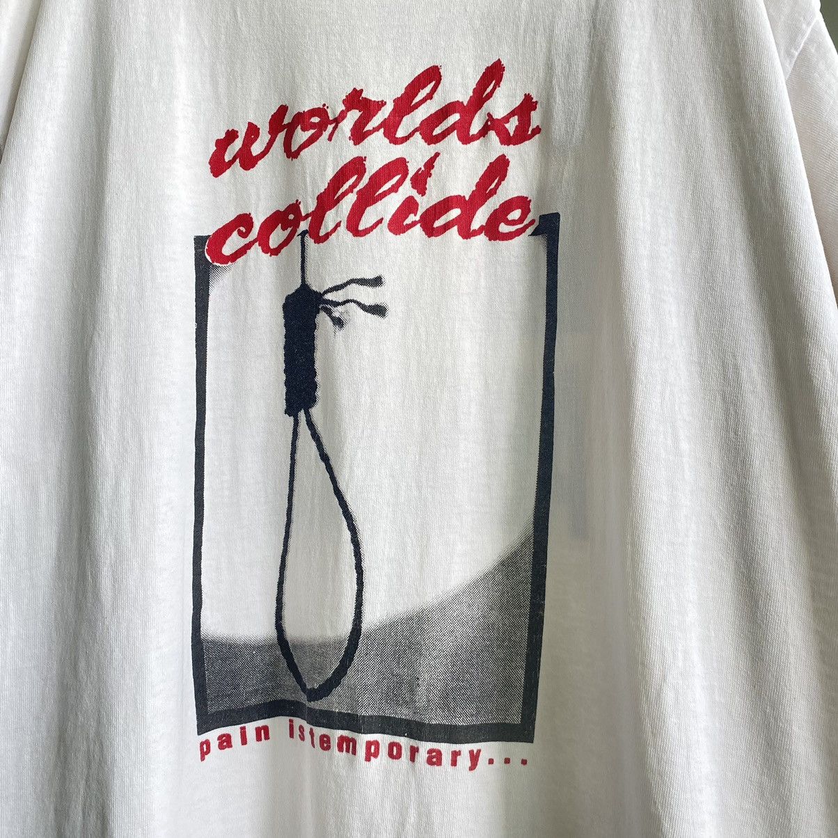 Band Tees Thrashed Vintage 90s Worlds Collide Pain Is Temporary Band T Size US XL / EU 56 / 4 - 4 Thumbnail
