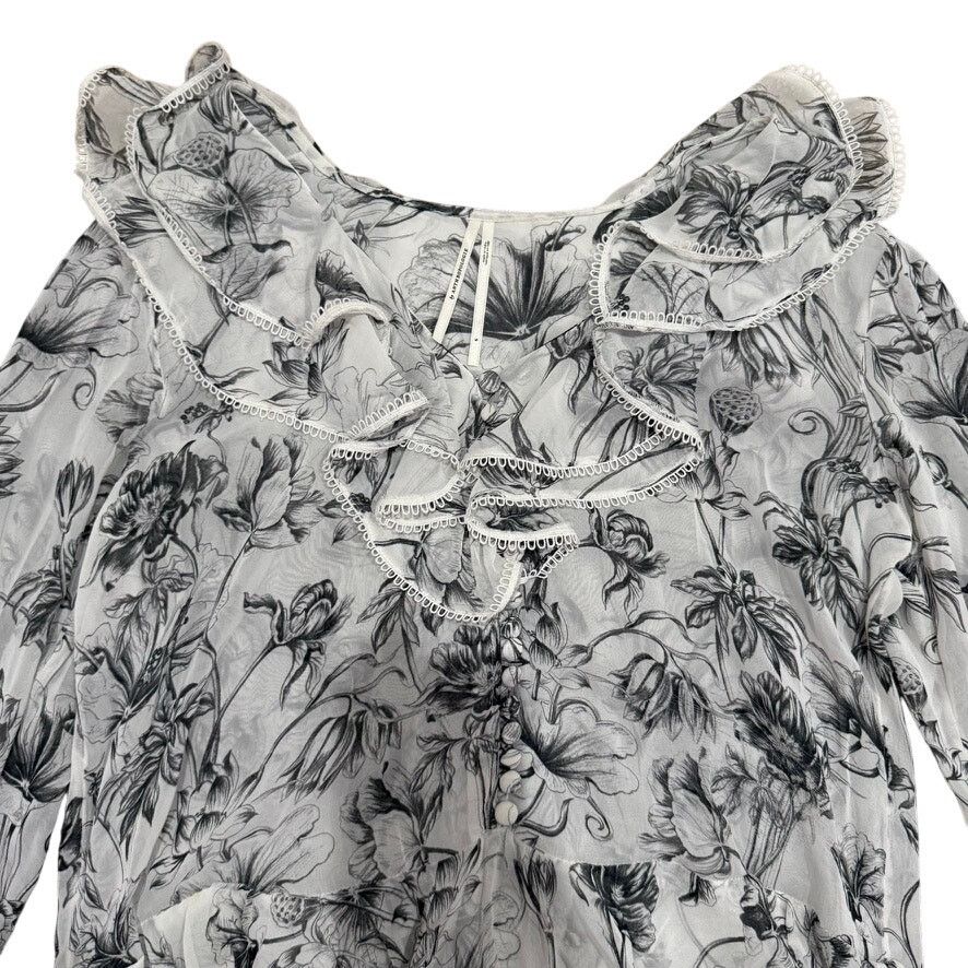 Anthropologie Anthropologie The Betsy Long-Sleeve Tiered Mini Dress Size S Size S / US 4 / IT 40 - 3 Thumbnail