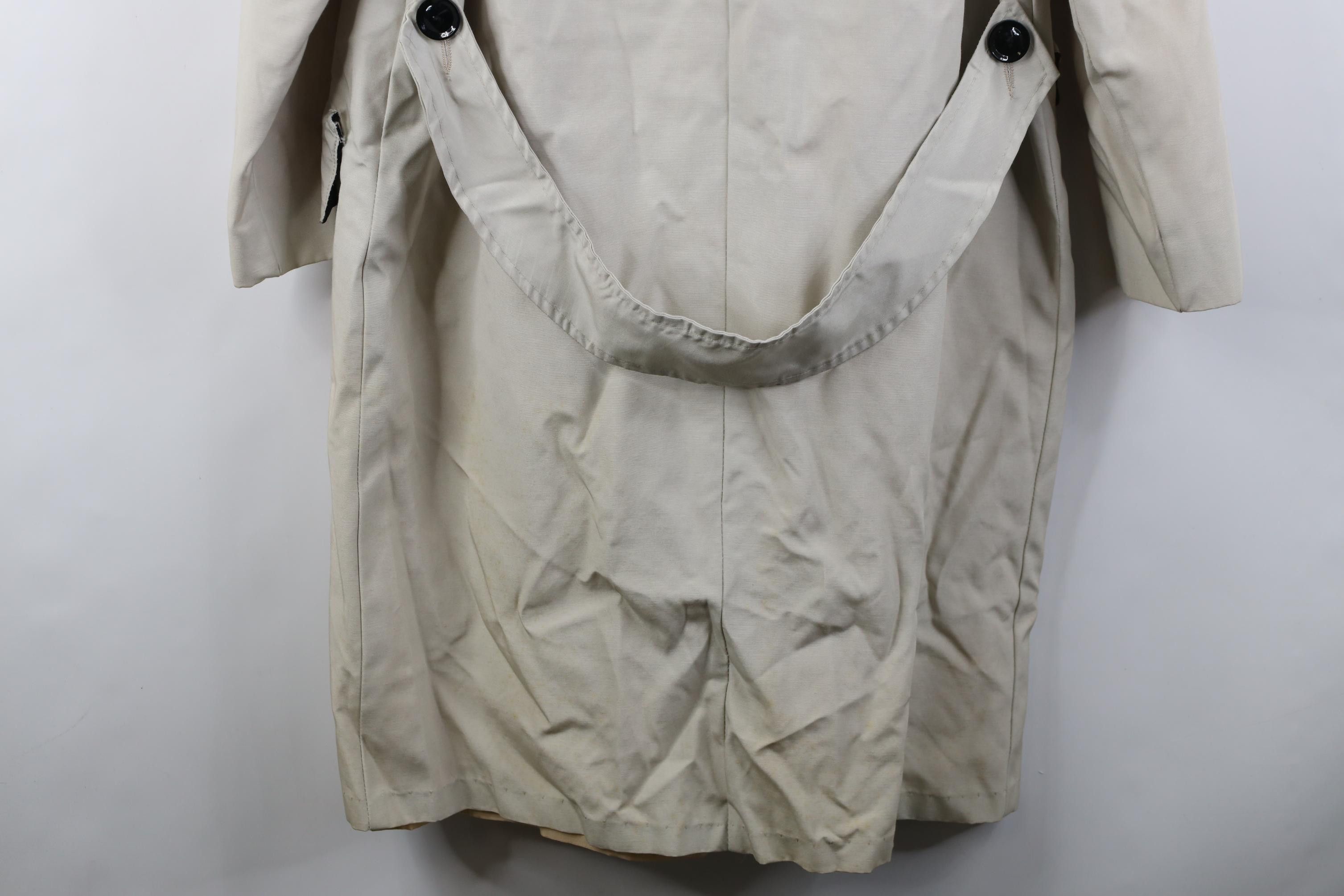 Vintage Vintage 50s Rayon Gabardine Trench Coat Rain Jacket USA Size XL / US 12-14 / IT 48-50 - 17 Thumbnail