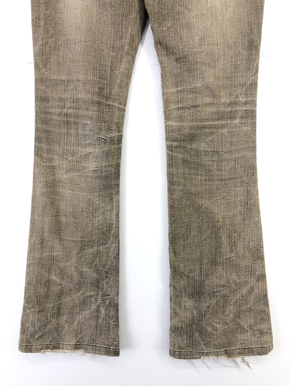 Japanese Brand Vintage Pavarotti Vary Jean Faded Brown Flare Bootcut Jeans Size 27" / US 4 / IT 40 - 16 Thumbnail