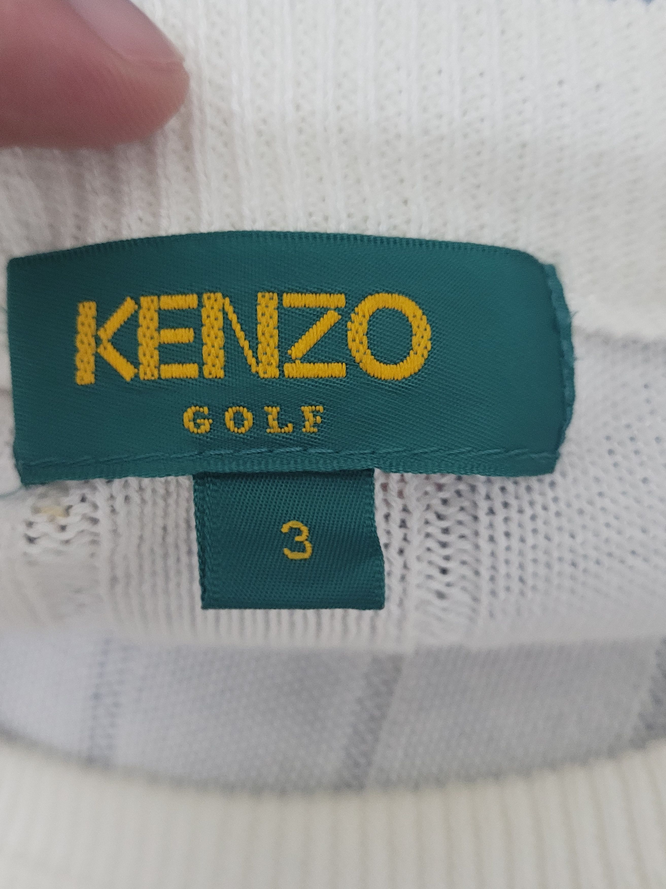 Kenzo Kenzo Golf Knitted Outerwear Sweatshirt Size US L / EU 52-54 / 3 - 3 Thumbnail