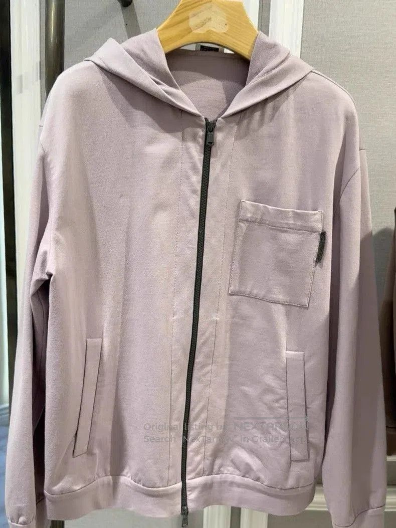Brunello Cucinelli Brunello Cucinelli Hooded Zip Jacket. Size US L / EU 52-54 / 3 - 1 Thumbnail