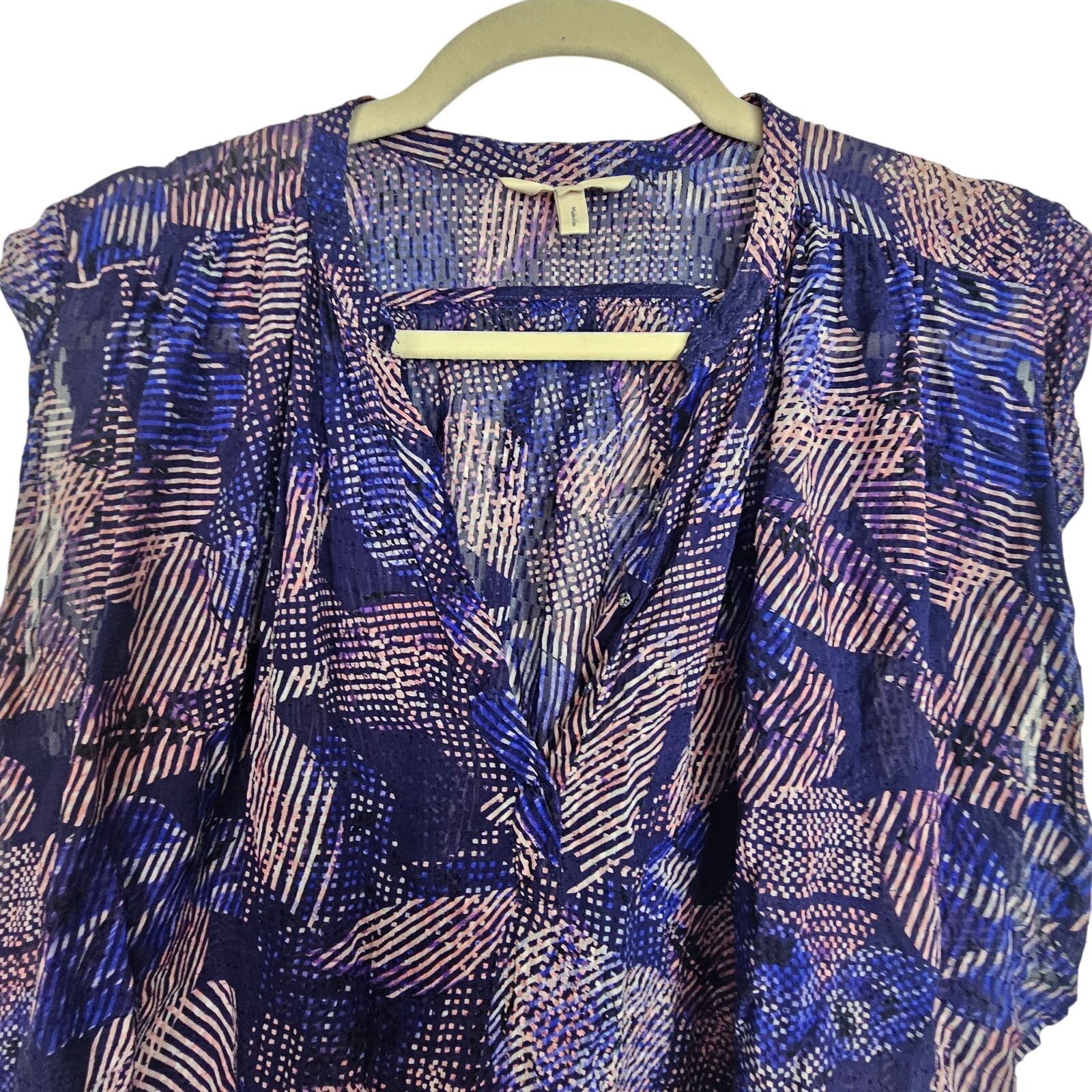 Rebecca Taylor Rebecca Taylor Womens Silk Floral Blouse Size 8 Designer Size M / US 6-8 / IT 42-44 - 2 Thumbnail