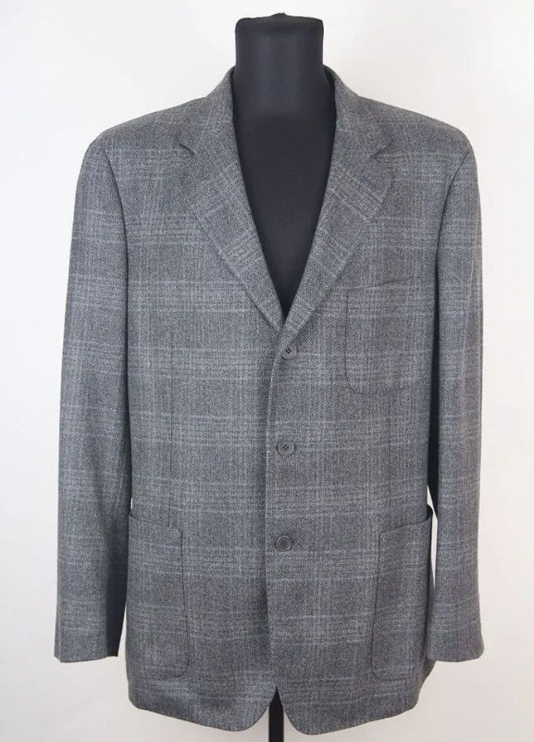 image of Loro Piana Cashmere Cozy Classic Blazer Jacket in Grey, Men's (Size XL)