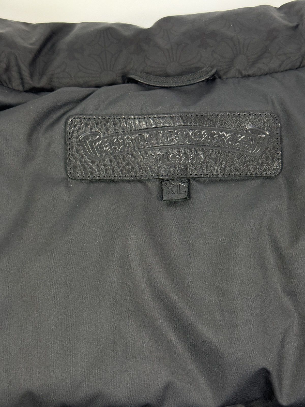 Chrome Hearts LOGO PRINT PUFFER JACKET WITH SILVER BUTTONS Size US XL / EU 56 / 4 - 13 Thumbnail