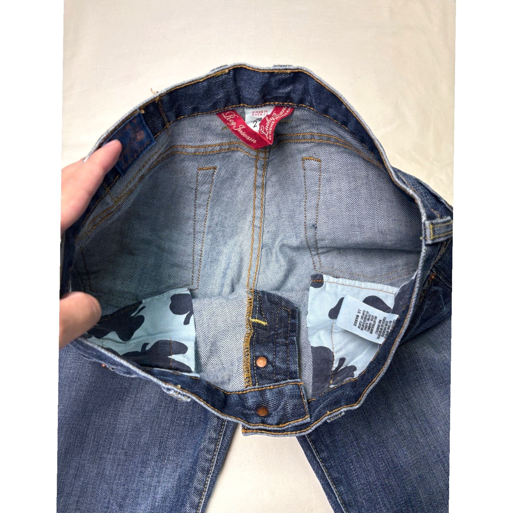 Lucky Brand VINTAGE Lucky Brand Lil Maggie Jeans Women 31X28 Medium Wash Bootcut Denim Jeans Womens Size 24" / US 00 / IT 34 - 4 Thumbnail