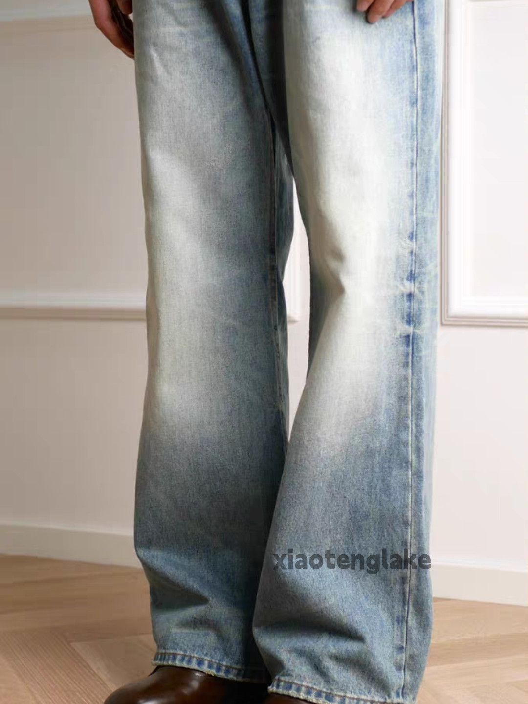 Jean ltx vintage washed faded cleanfit loose baggy flared jeans Size US 34 / EU 50 - 8 Thumbnail