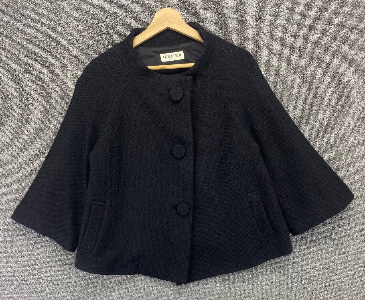 George Vintage George Rech Paris Button Up Wool Cardigan Jacket Size M / US 6-8 / IT 42-44 - 1 Thumbnail