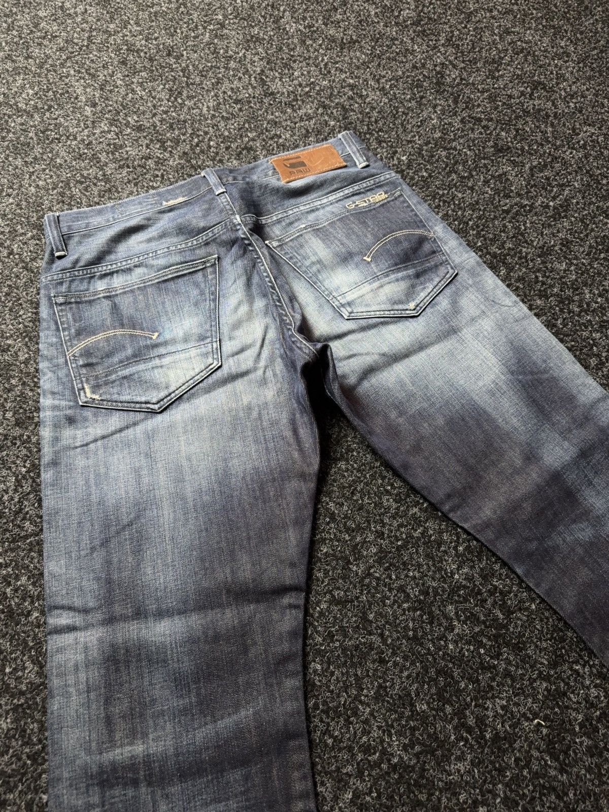 G-Star 00s G-Star RAW 3301 Distressed Hem LGB Opium Punk Jeans Y2K Size US 32 / EU 48 - 15 Thumbnail