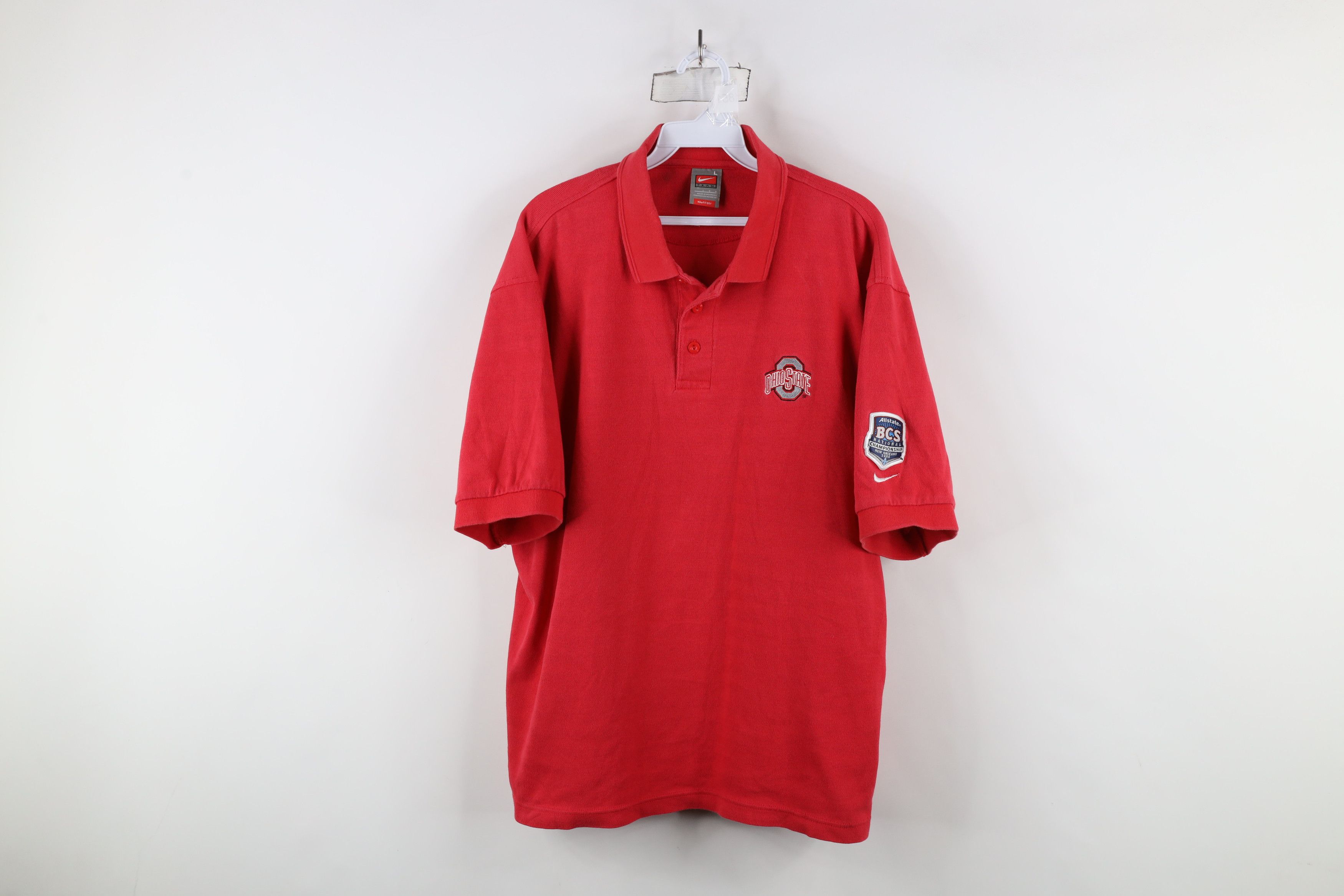 Nike × Vintage Vintage Nike Championship Ohio State University Polo Size US L / EU 52-54 / 3 - 1 Thumbnail