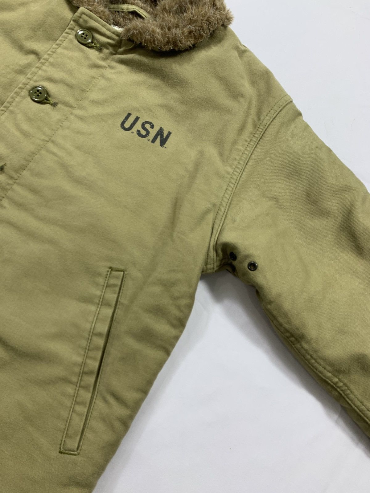 Vintage Rare Vintage Jacket Deck USN Navy WWII Size US M / EU 48-50 / 2 - 2 Thumbnail
