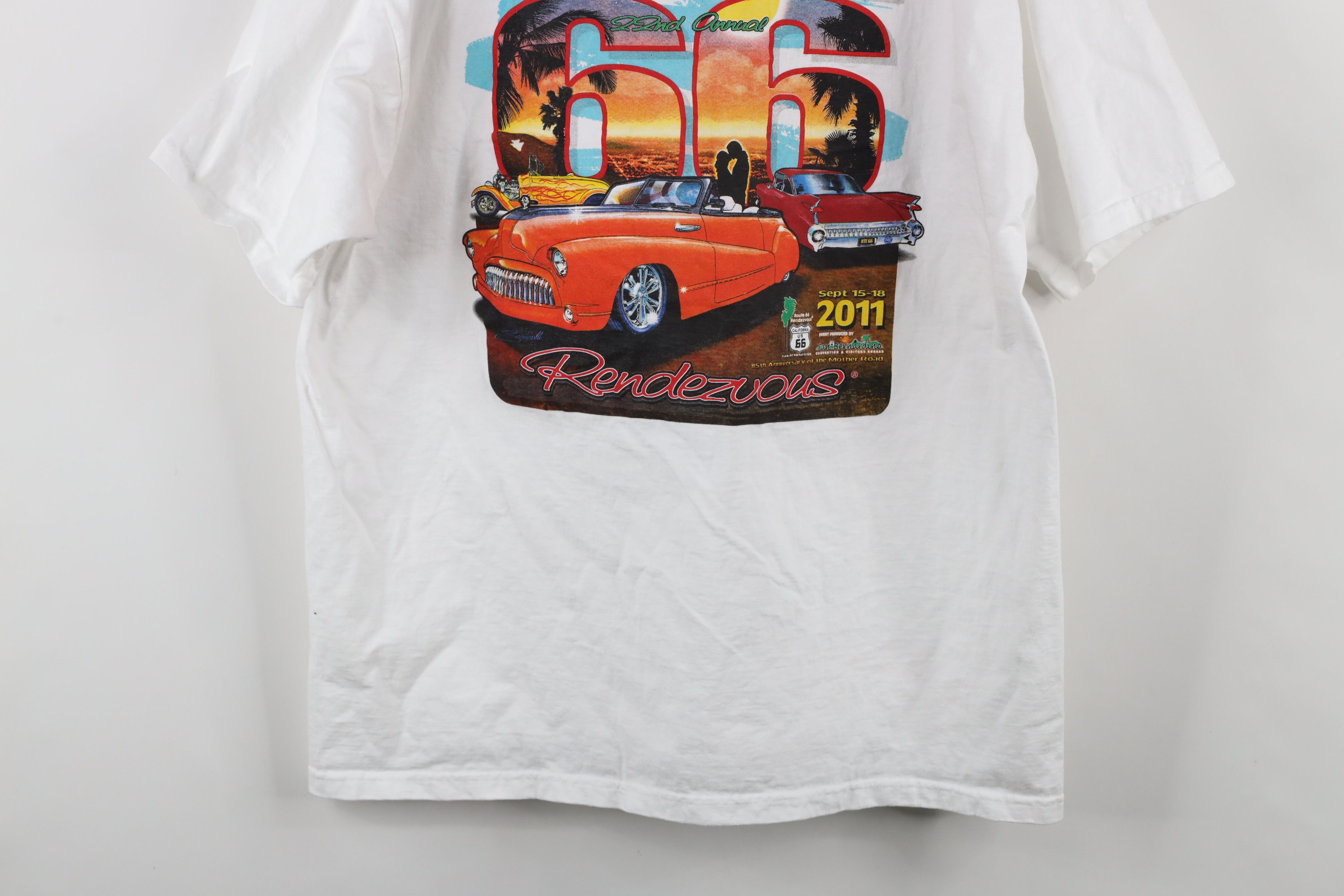 Vintage Vintage Y2K 66 Stater Bros Rendezvous 2011 Car T-Shirt White Size US XL / EU 56 / 4 - 11 Thumbnail