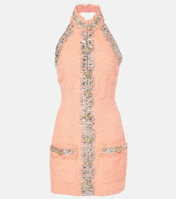 balmain pink sequin dress BALMAIN Ivory Womens Sequin Dress